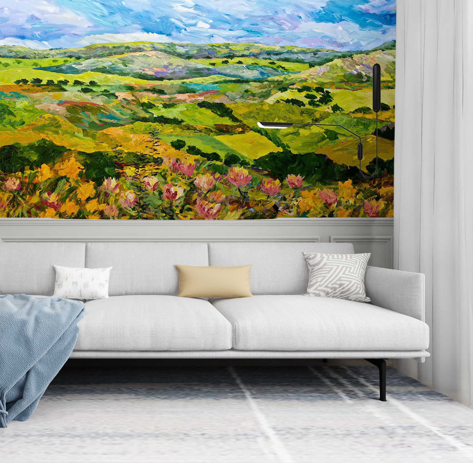 3D Field 107 Allan P. Friedlander Wall Mural Wall Murals