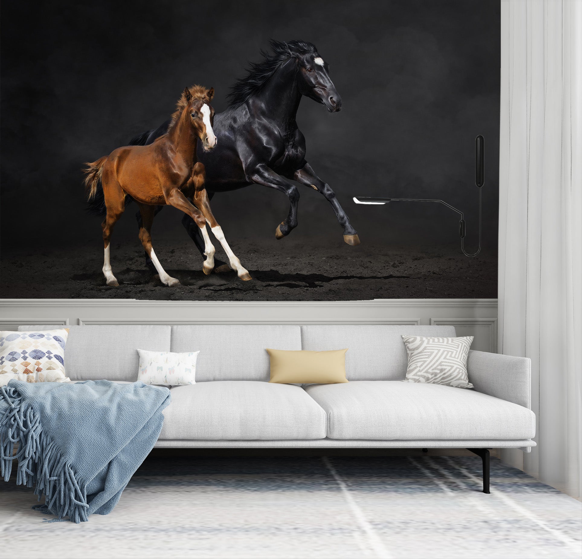 3D Dark Horse 111 Wall Murals