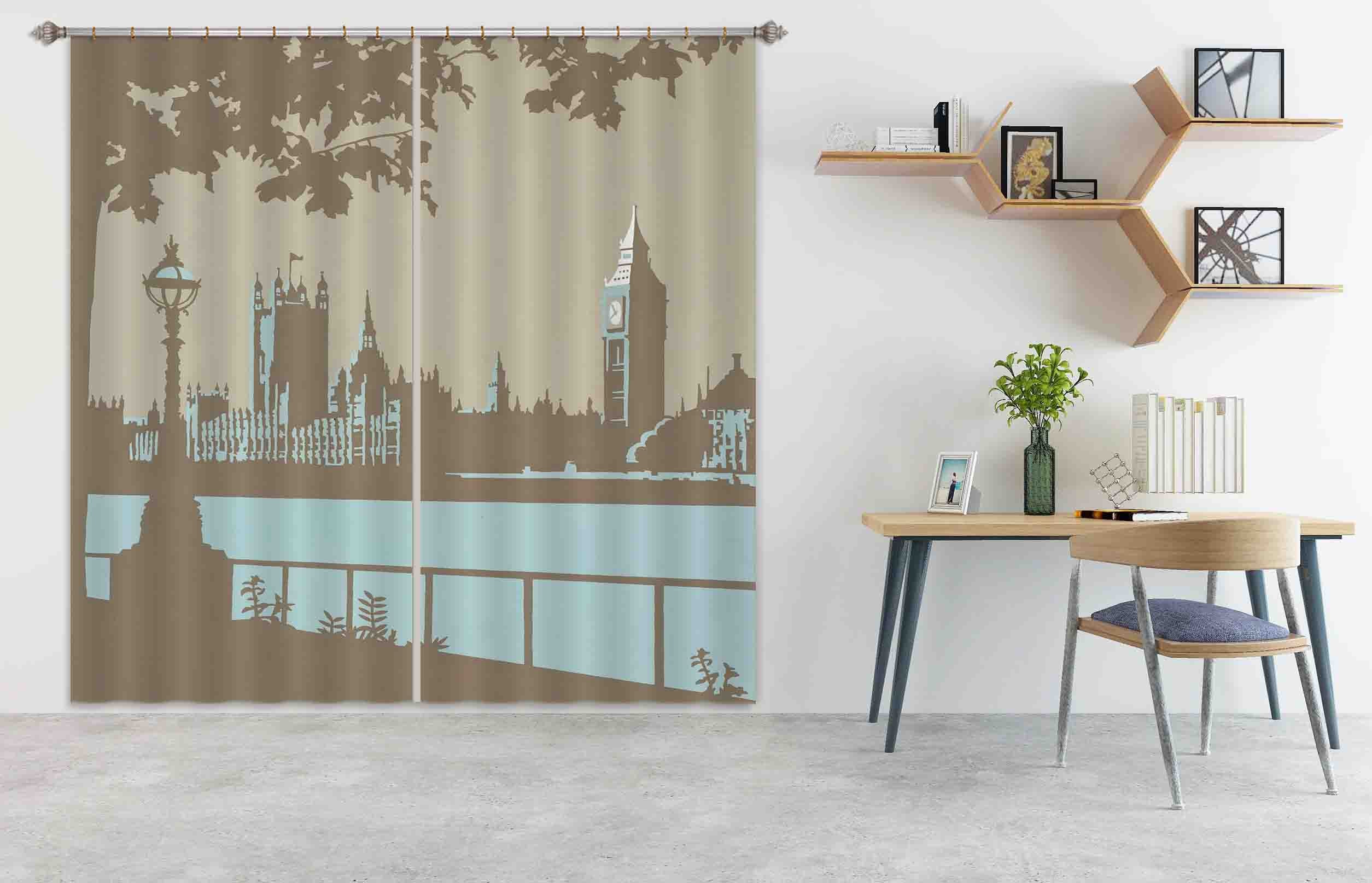 3D London 116 Steve Read Curtain Curtains Drapes