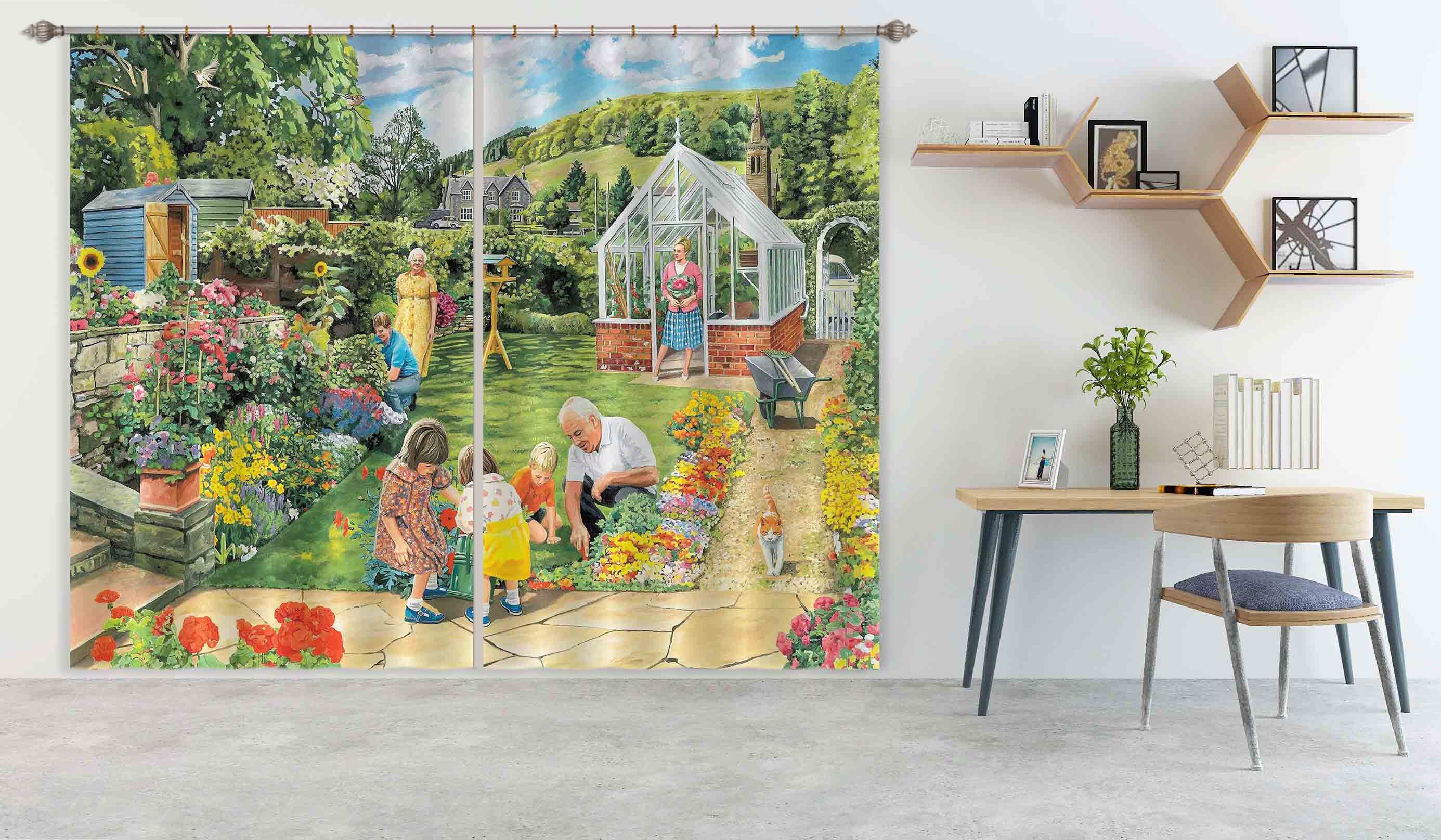 3D Gardening With Grandad 065 Trevor Mitchell Curtain Curtains Drapes