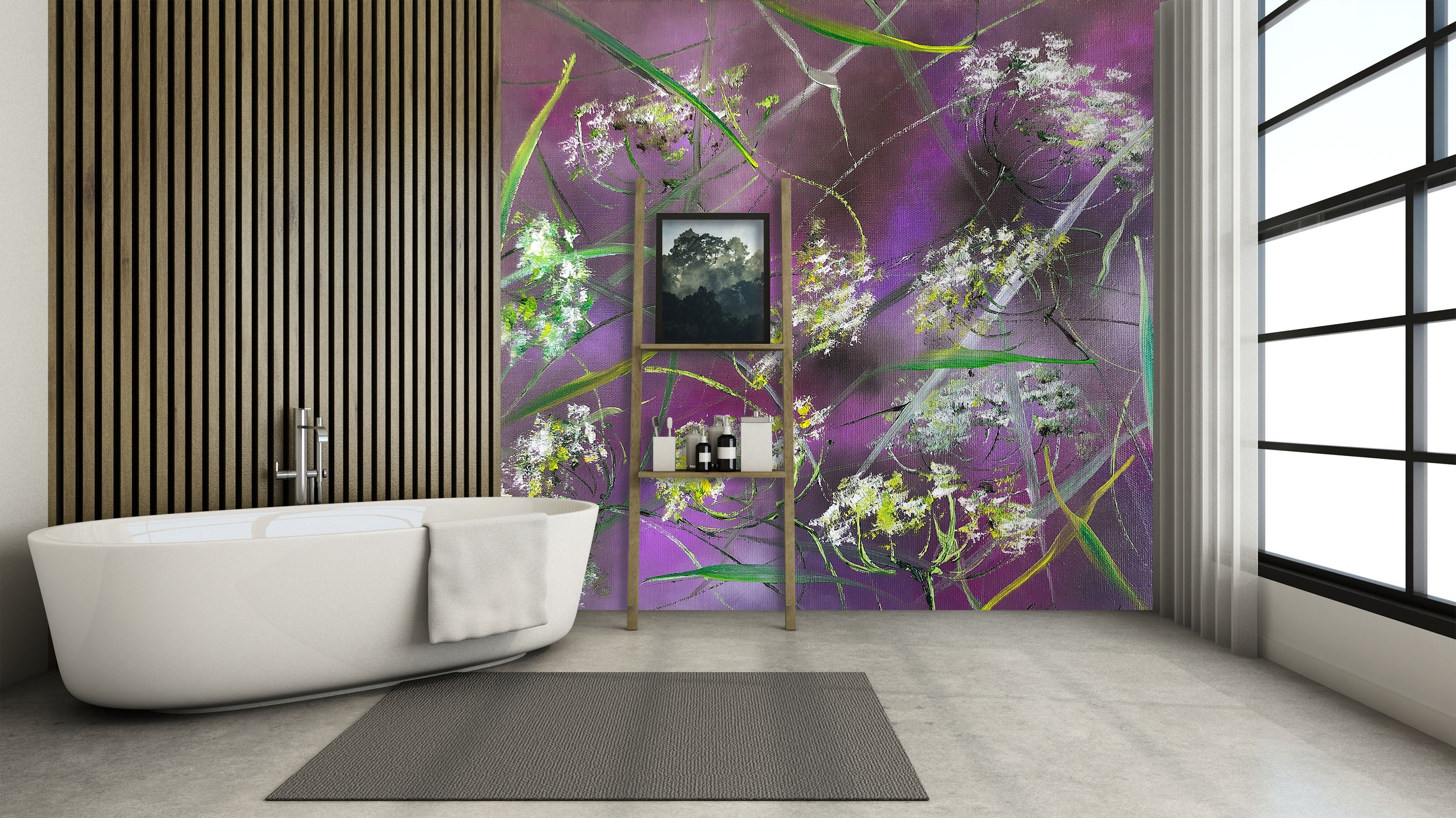 3D Painted Wildflowers 208 Skromova Marina Wall Mural Wall Murals