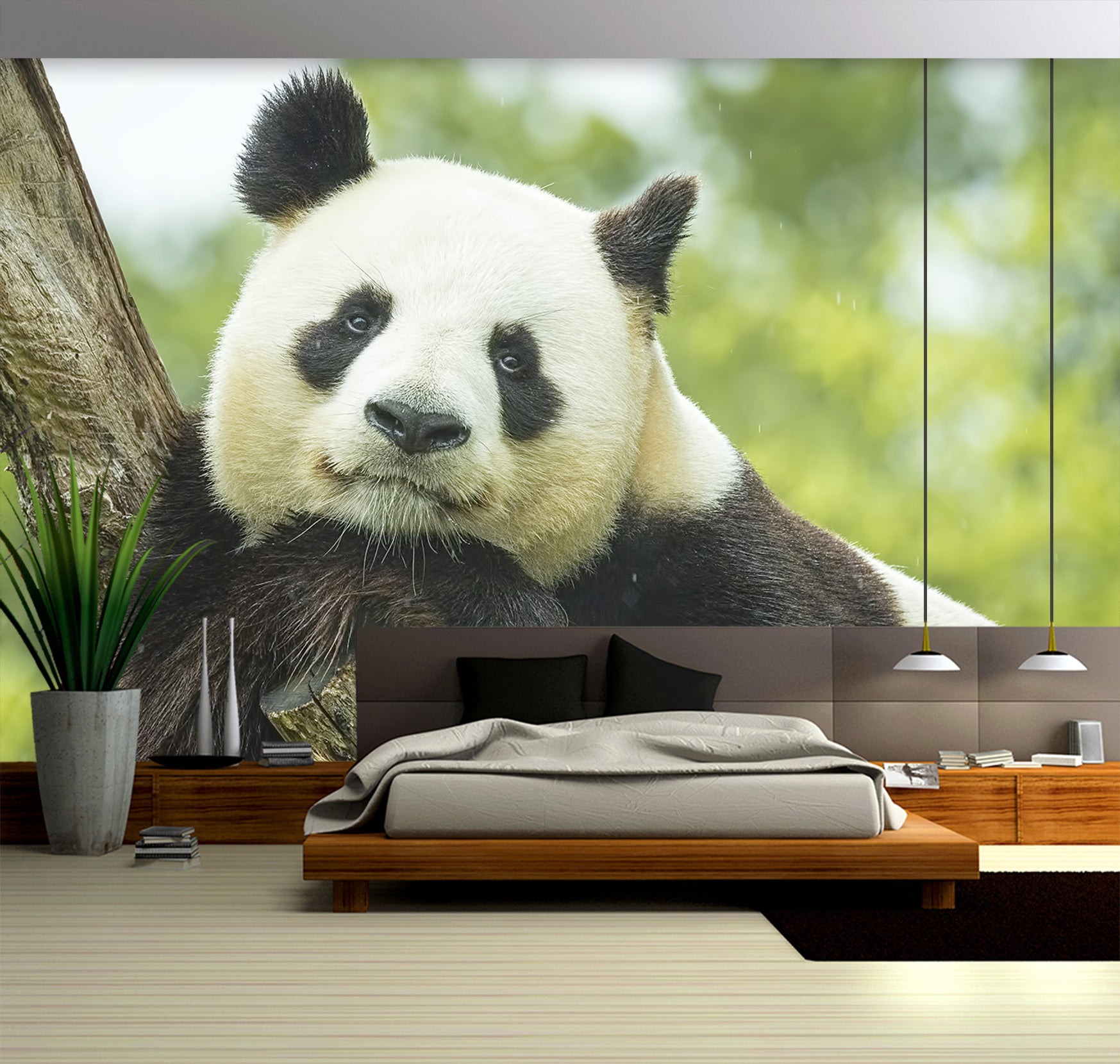 3D Panda Leisure 313 Wall Murals