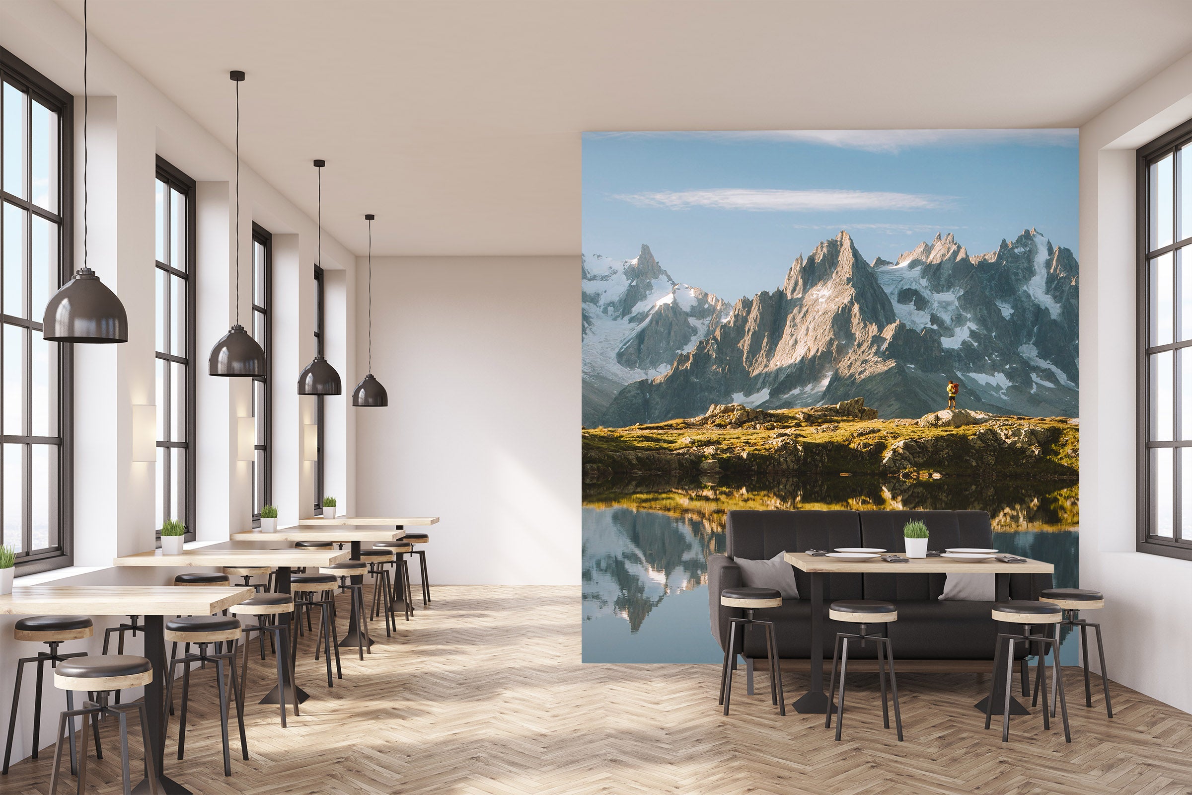 3D Mountain Lake 1010 Wall Murals