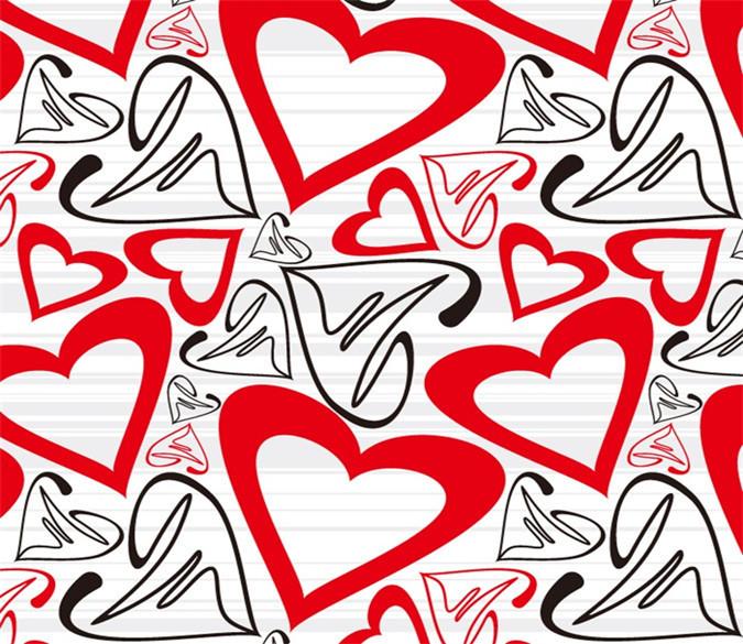 3D Heart Shape Pattern 35 Wallpaper AJ Wallpaper 