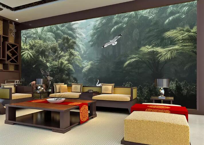 3D Primeval Forest 385 Wall Murals Wallpaper AJ Wallpaper 2 