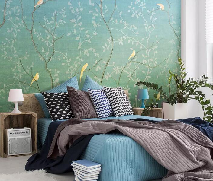 3D Yellow Bird WG1076 Wall Murals