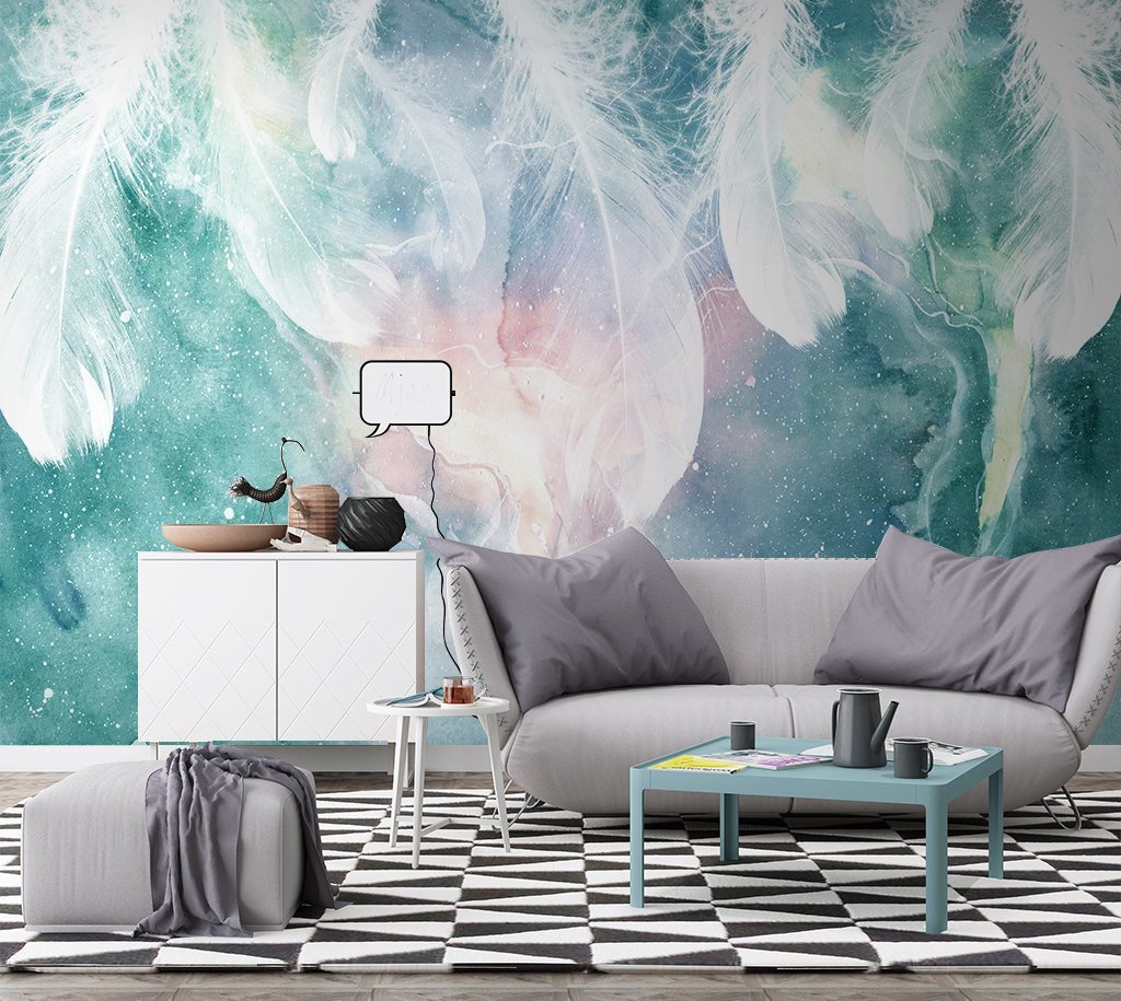 3D Feather 112 Wall Murals Wallpaper AJ Wallpaper 2 