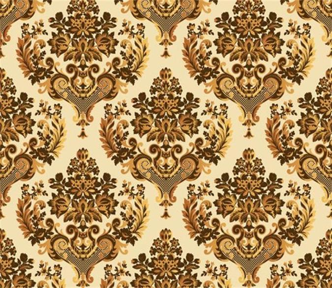 3D Gold Flowers Pattern 767 Wallpaper AJ Wallpaper 