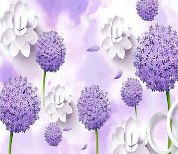 3D Purple Wisteria 382 Wallpaper AJ Wallpaper 