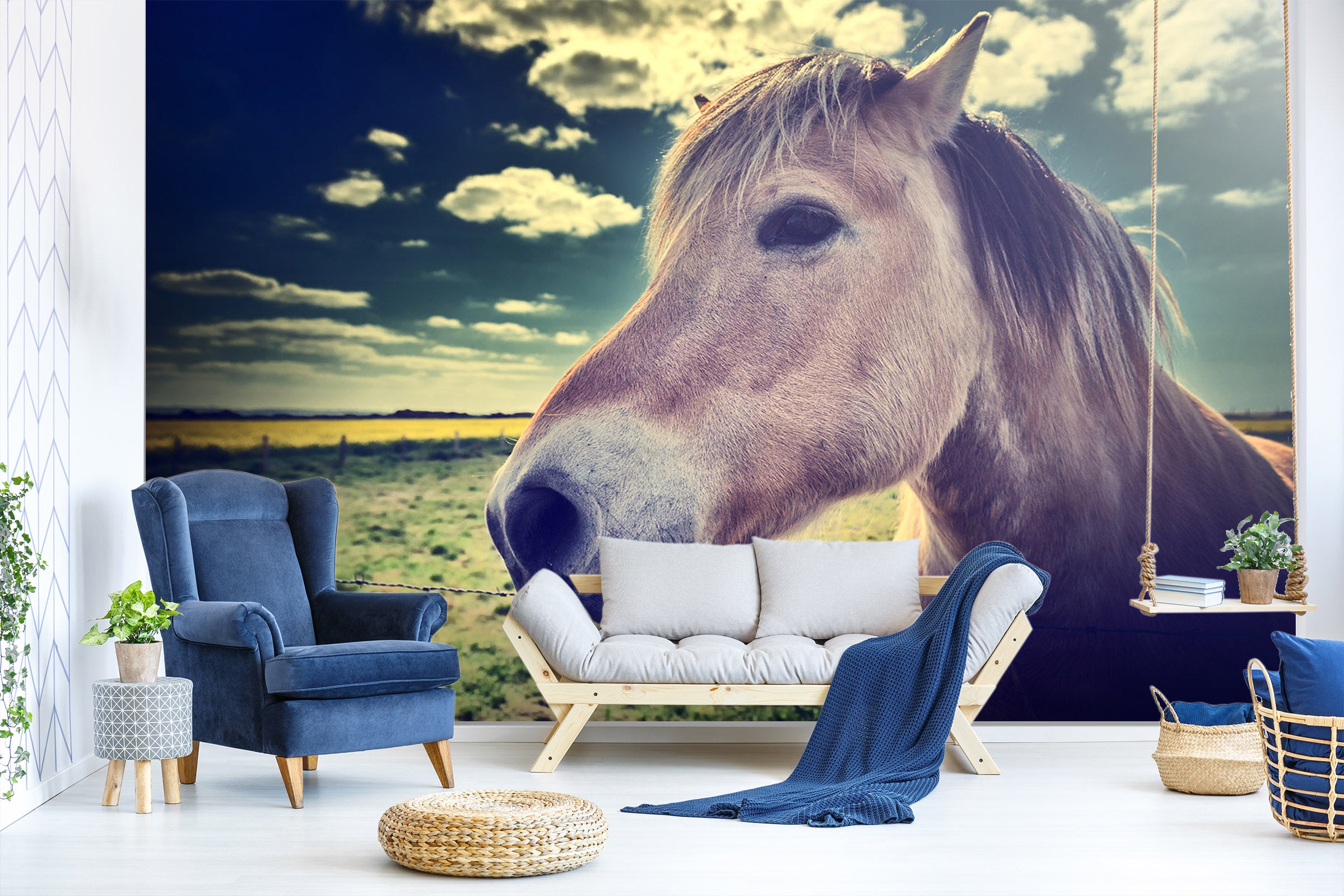 3D Ranch Horse 303 Wall Murals