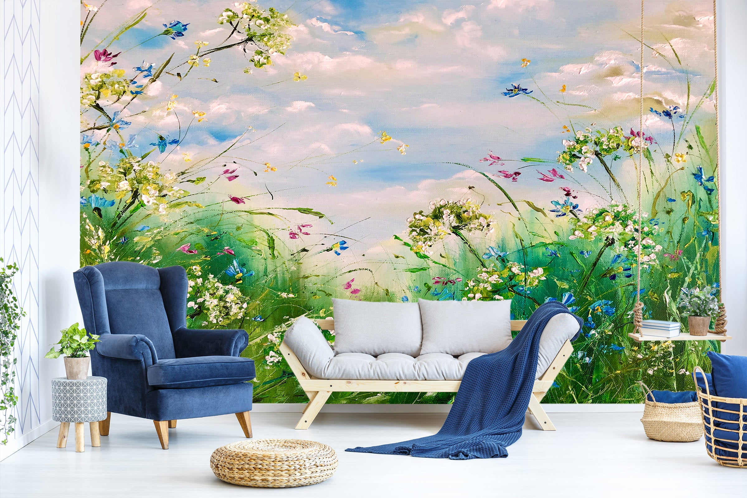 3D Wild Grass Flower 217 Skromova Marina Wall Mural Wall Murals