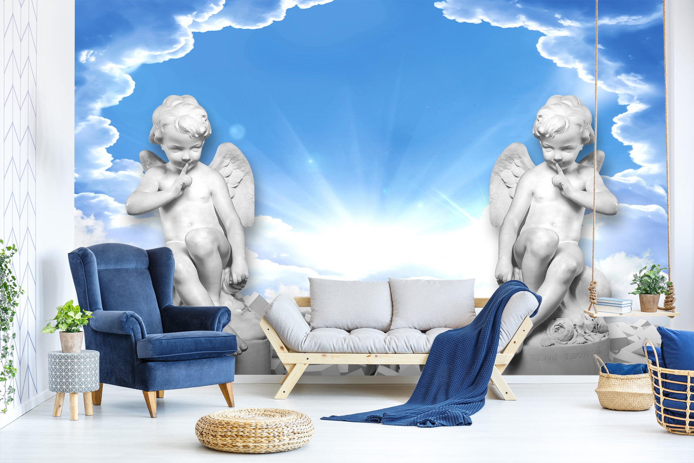 3D Cute Angel 1411 Wall Murals