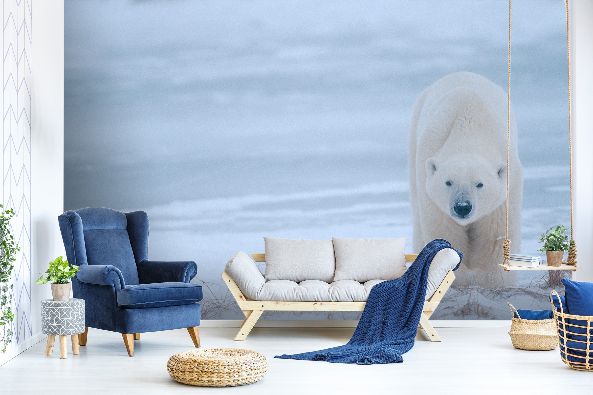 3D Polar Bear 306 Wall Murals