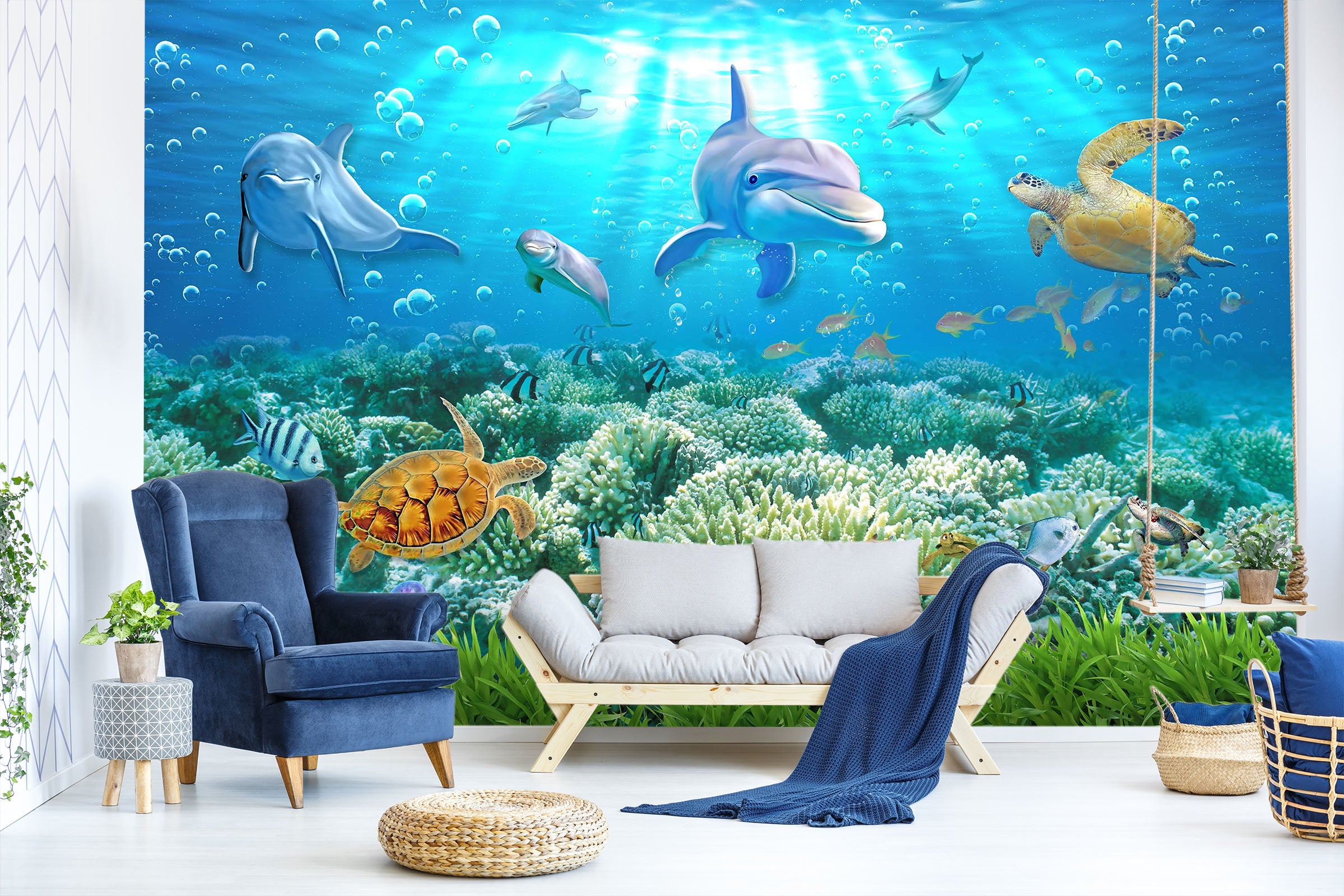 3D The Underwater World 1423 Wall Murals