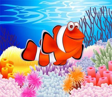 3D Seabed Gold Fish 487 Wallpaper AJ Wallpaper 