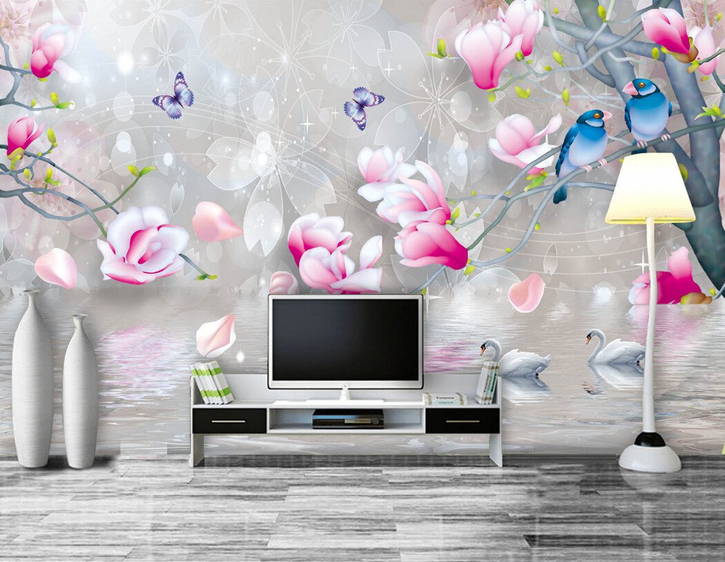 3D Dream Simple Flower Wallpaper AJ Wallpaper 1 