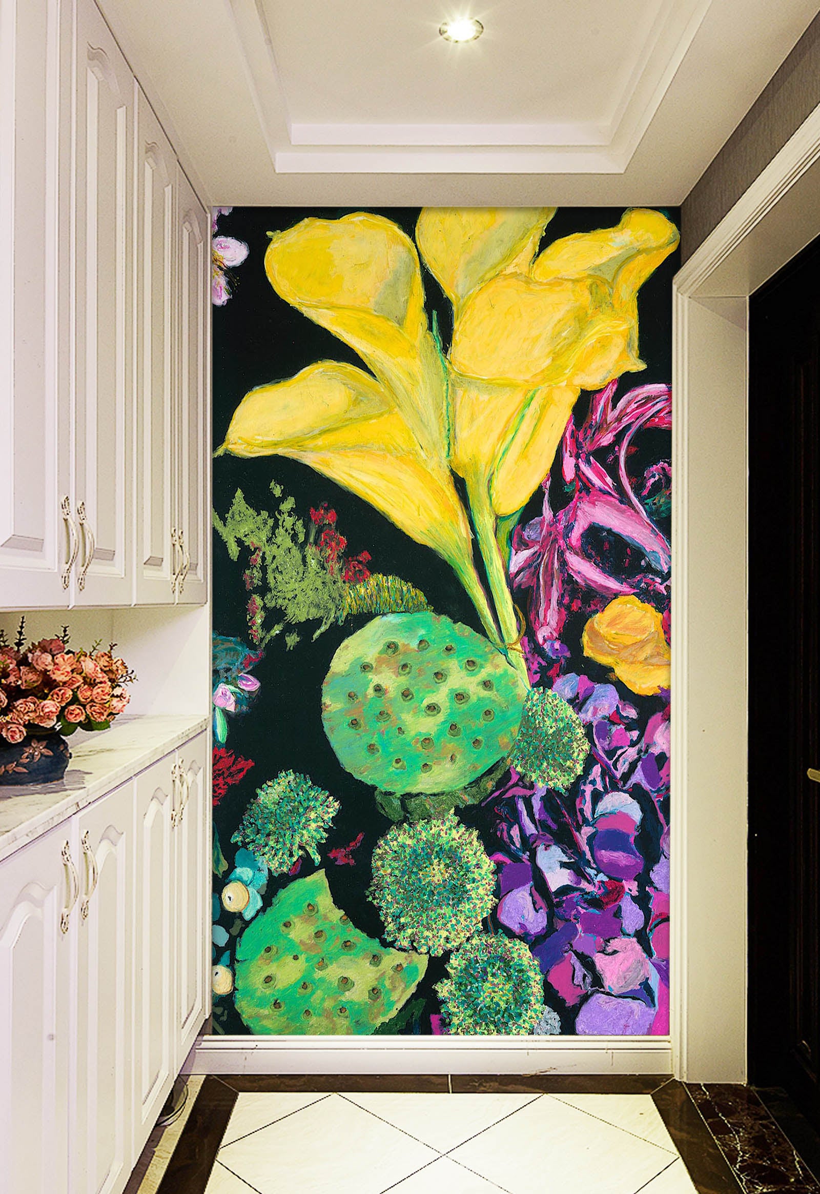 3D Yellow Cala 1403 Allan P. Friedlander Wall Mural Wall Murals