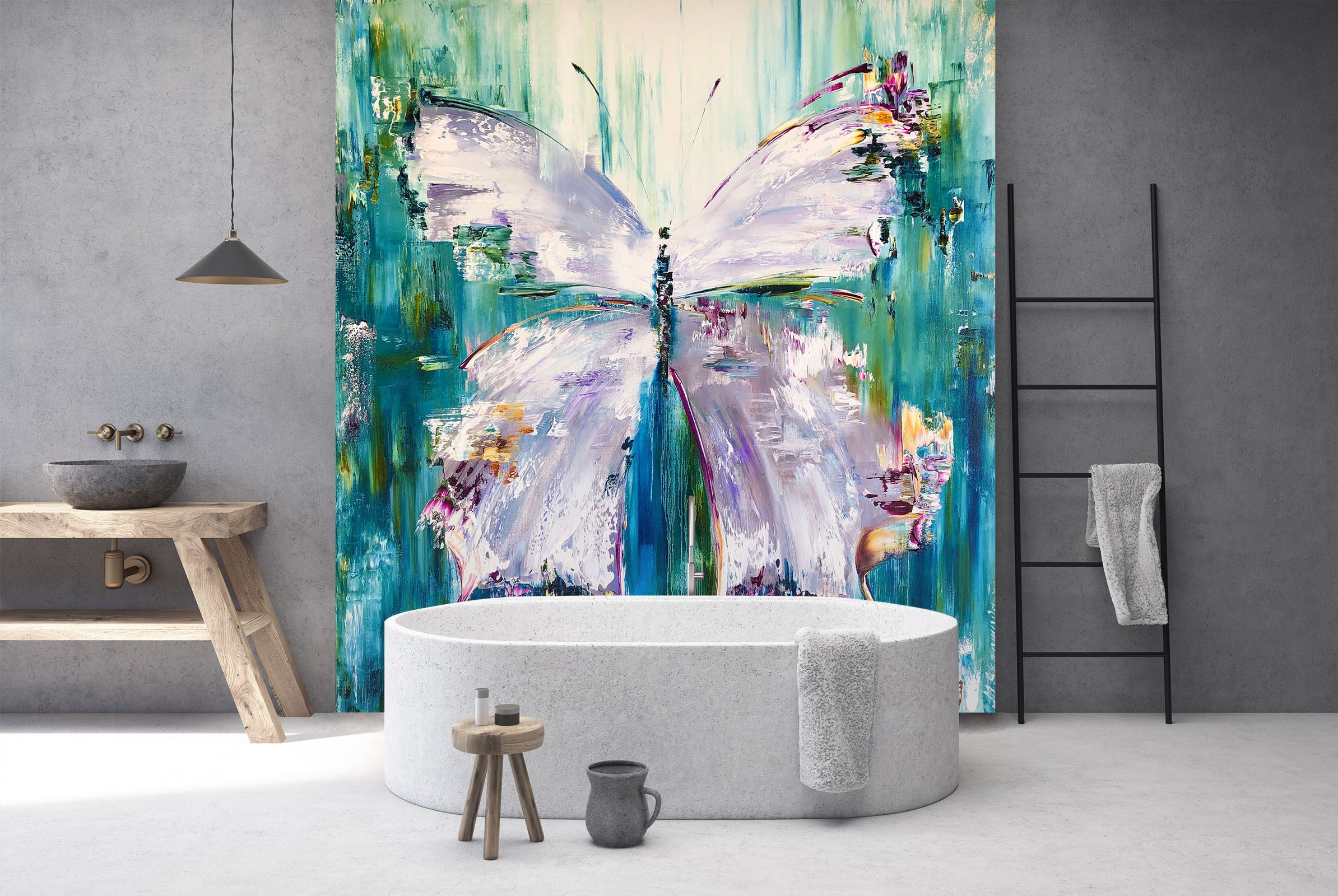 3D Painted Butterfly 213 Skromova Marina Wall Mural Wall Murals