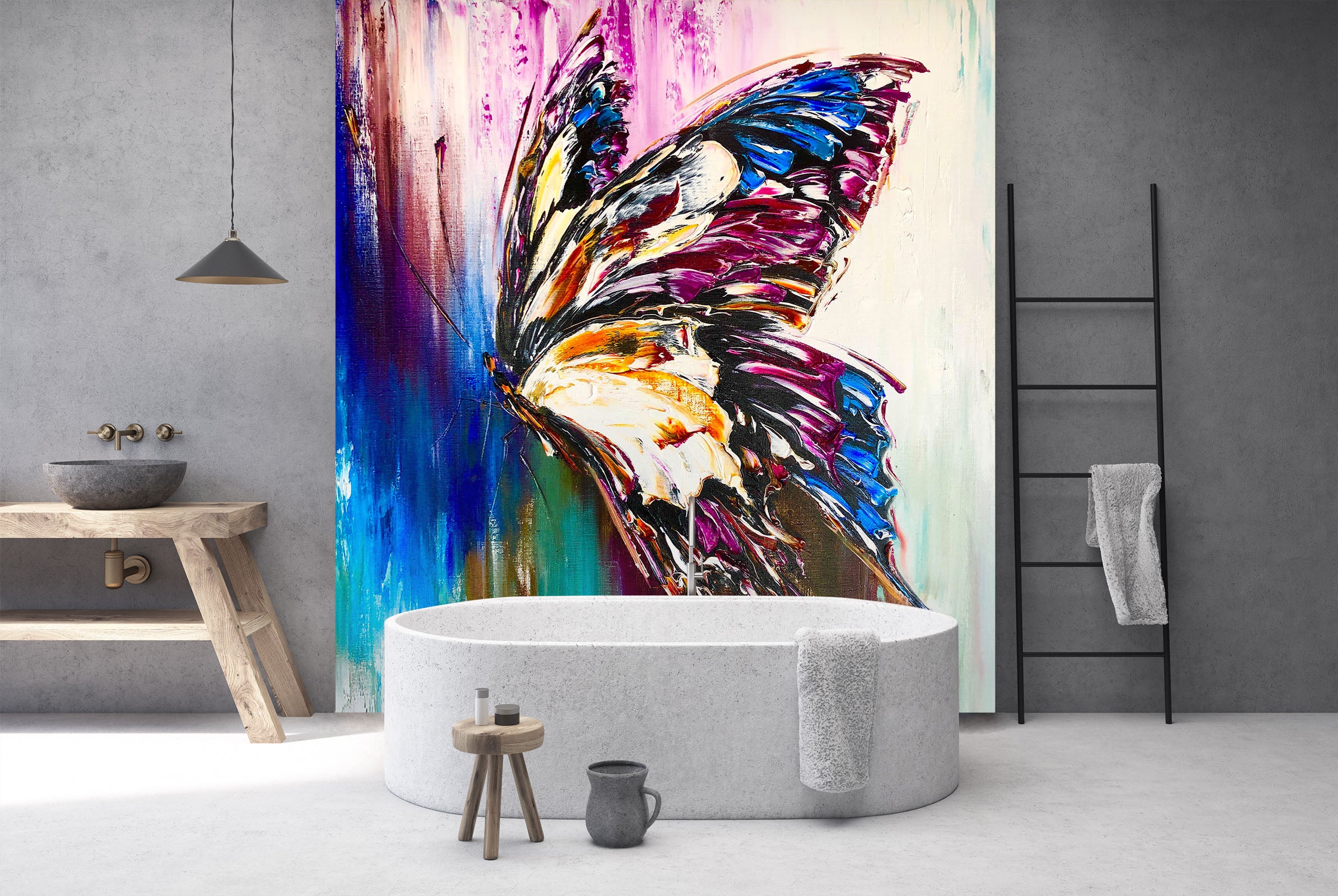 3D Colorful Butterfly 231 Skromova Marina Wall Mural Wall Murals