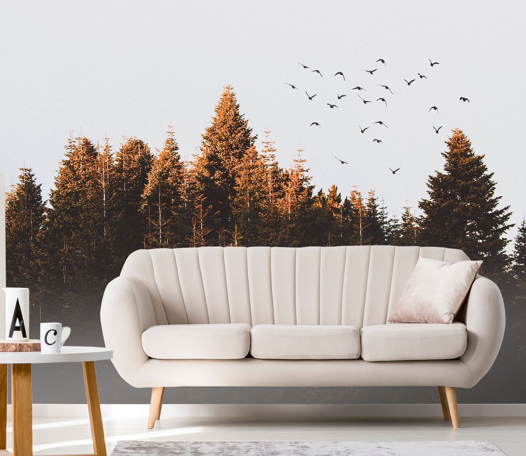 3D Woods Flying Birds 674 Wallpaper AJ Wallpaper 