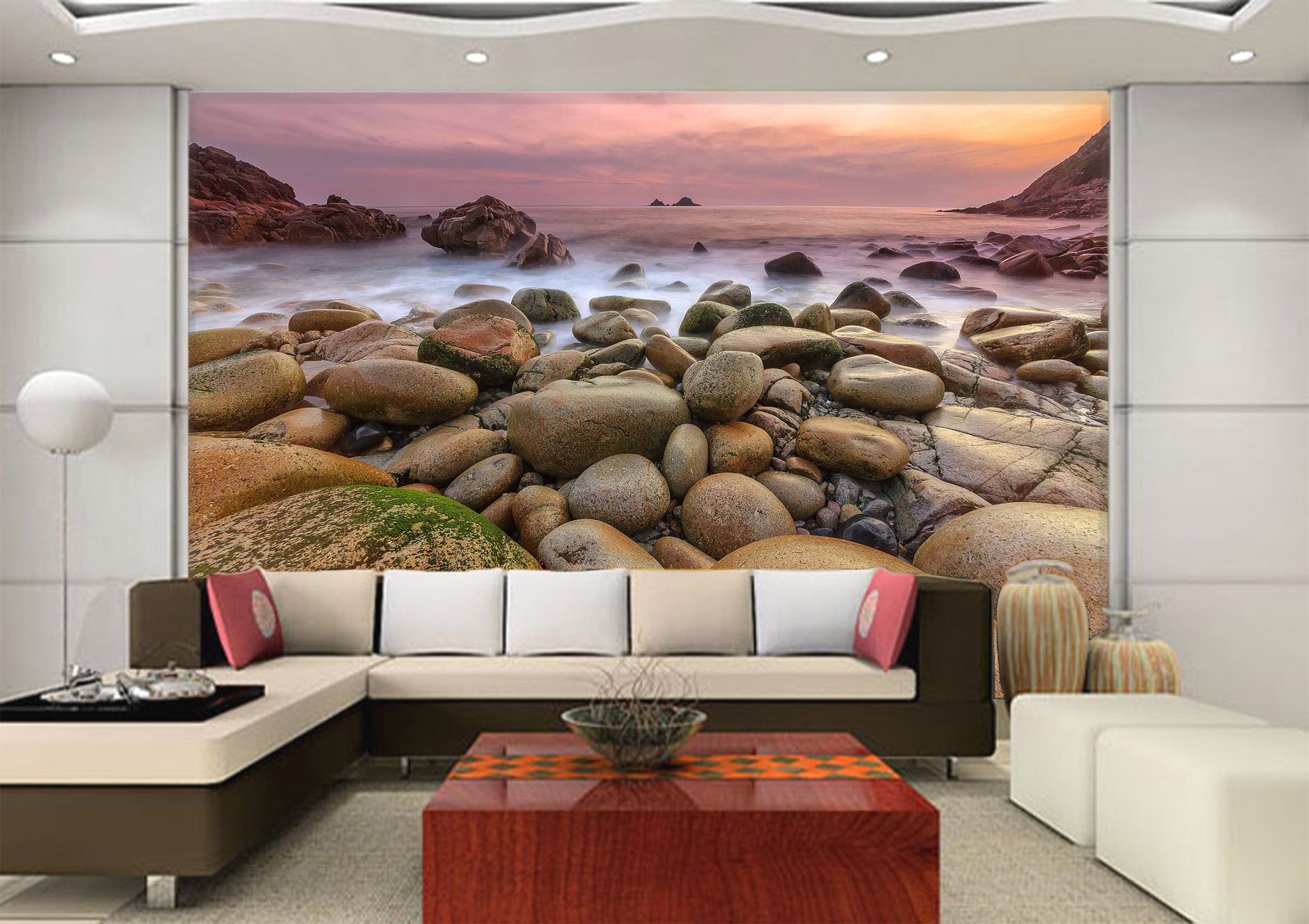 3D Sea Stones 1029 Wall Murals