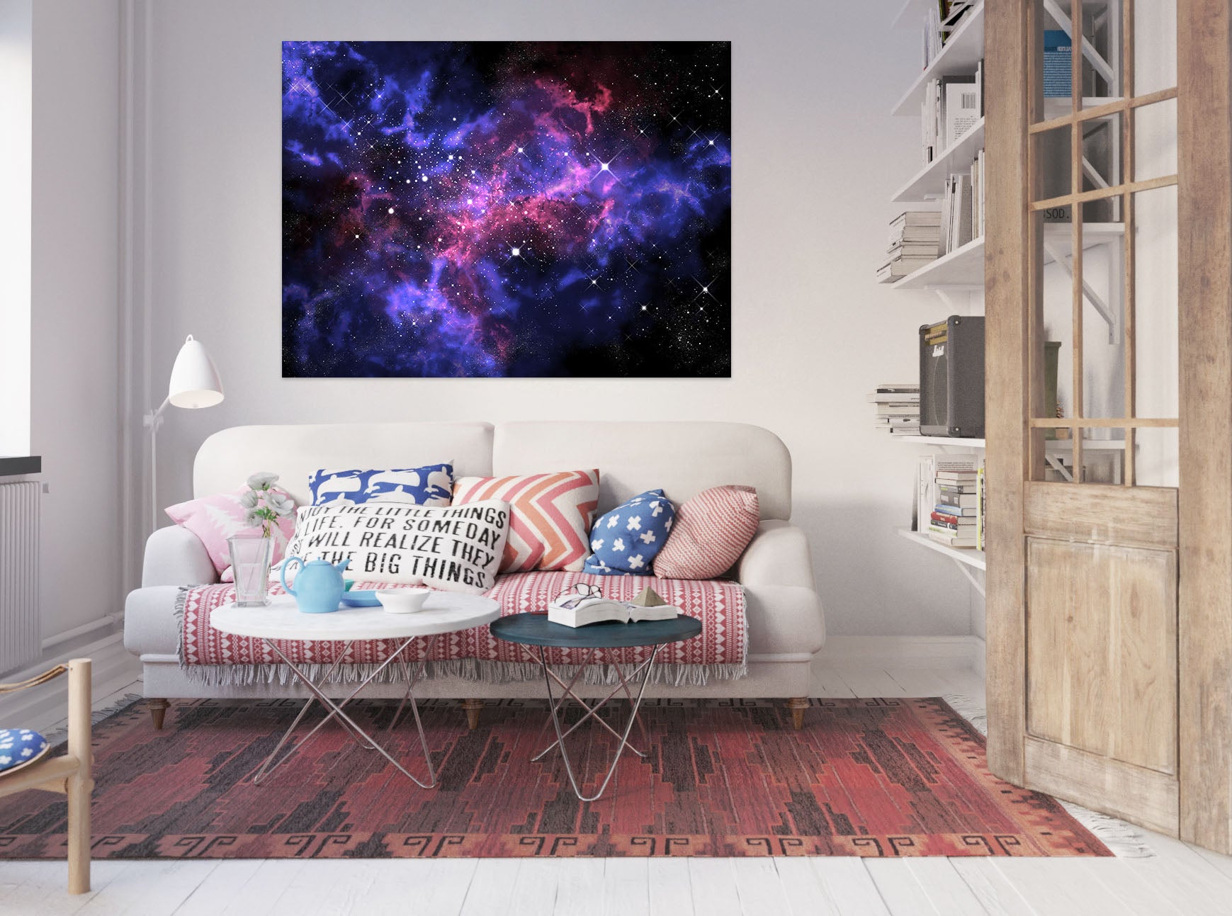 3D Purple Starry Sky 1069 Wall Sticker