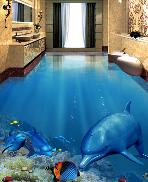 3D Underwater World 368 Floor Mural  Wallpaper Murals Rug & Mat Print Epoxy waterproof bath floor