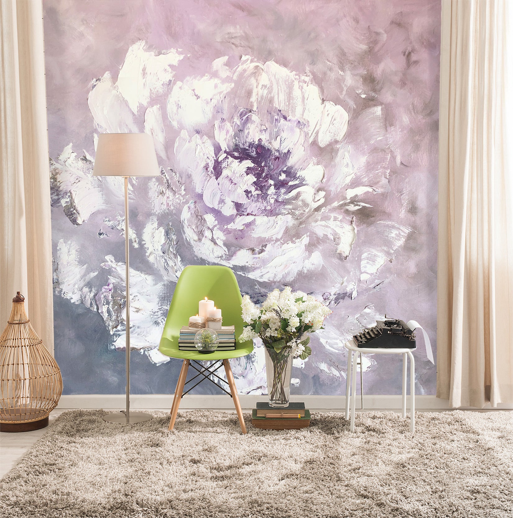 3D Watercolor Flowers 119 Skromova Marina Wall Mural Wall Murals