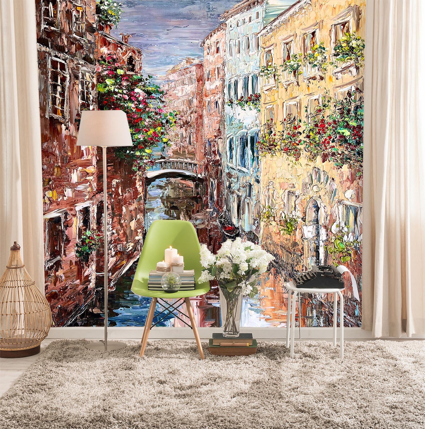 3D Oil Painting Town 3001 Skromova Marina Wall Mural Wall Murals