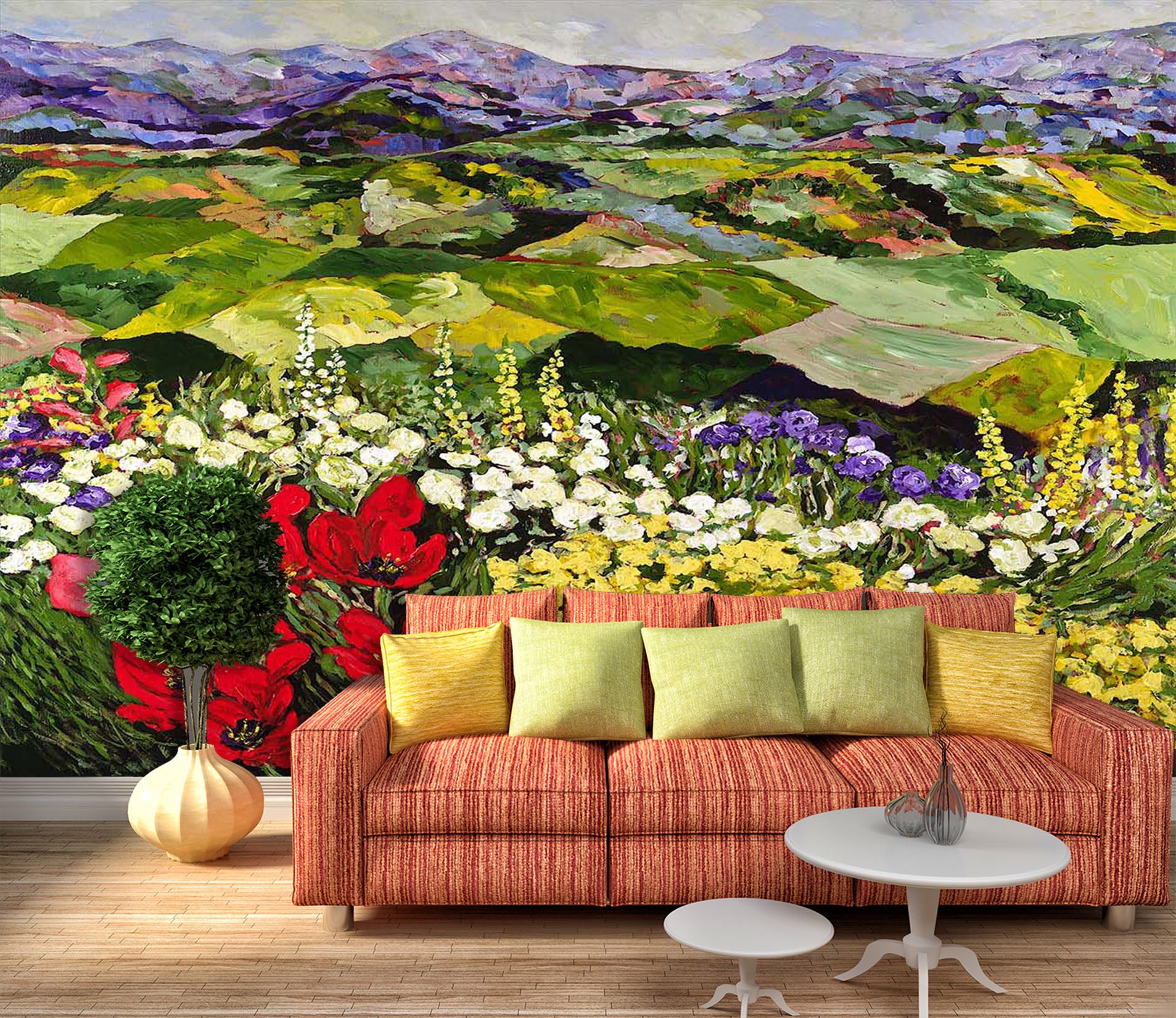 3D Mountain Patch 105 Allan P. Friedlander Wall Mural Wall Murals