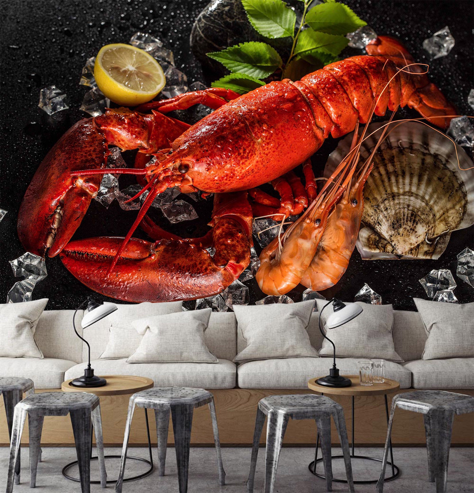 3D Lobsters 1460 Wall Murals