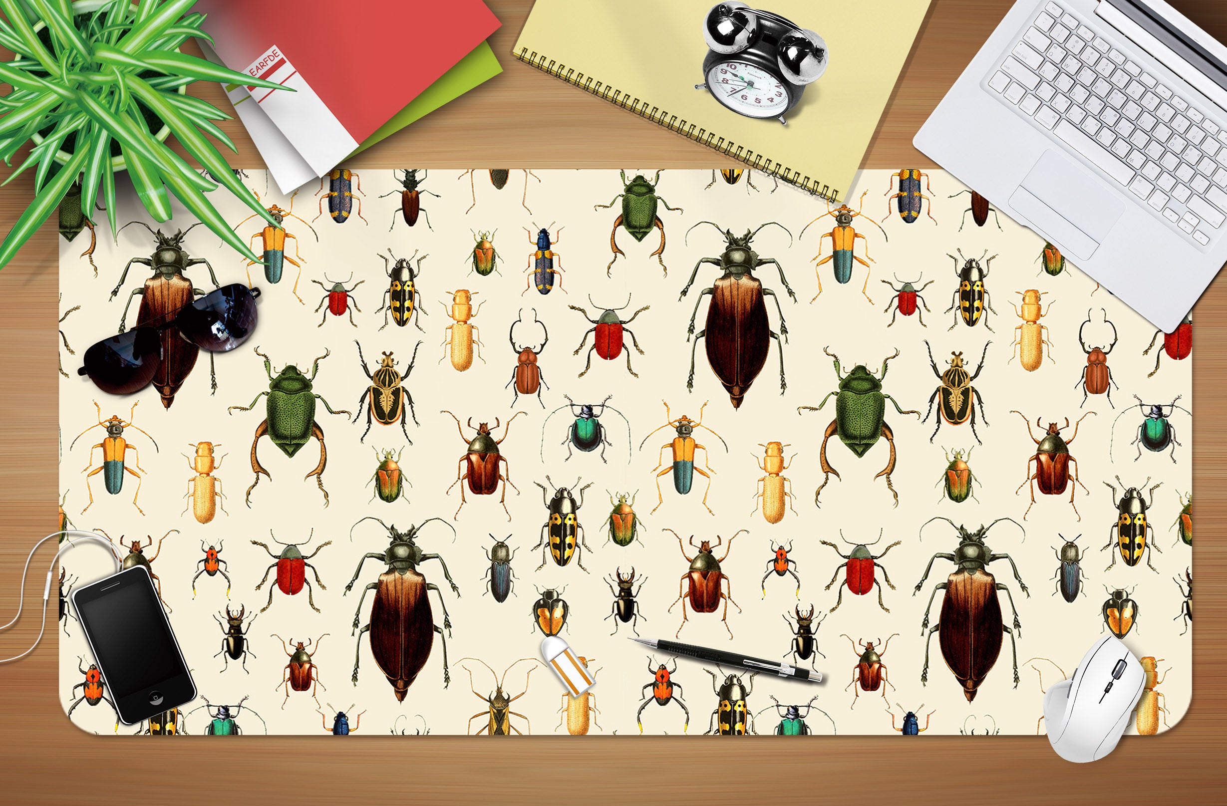 3D Colorful Insects 120185 Uta Naumann Desk Mat