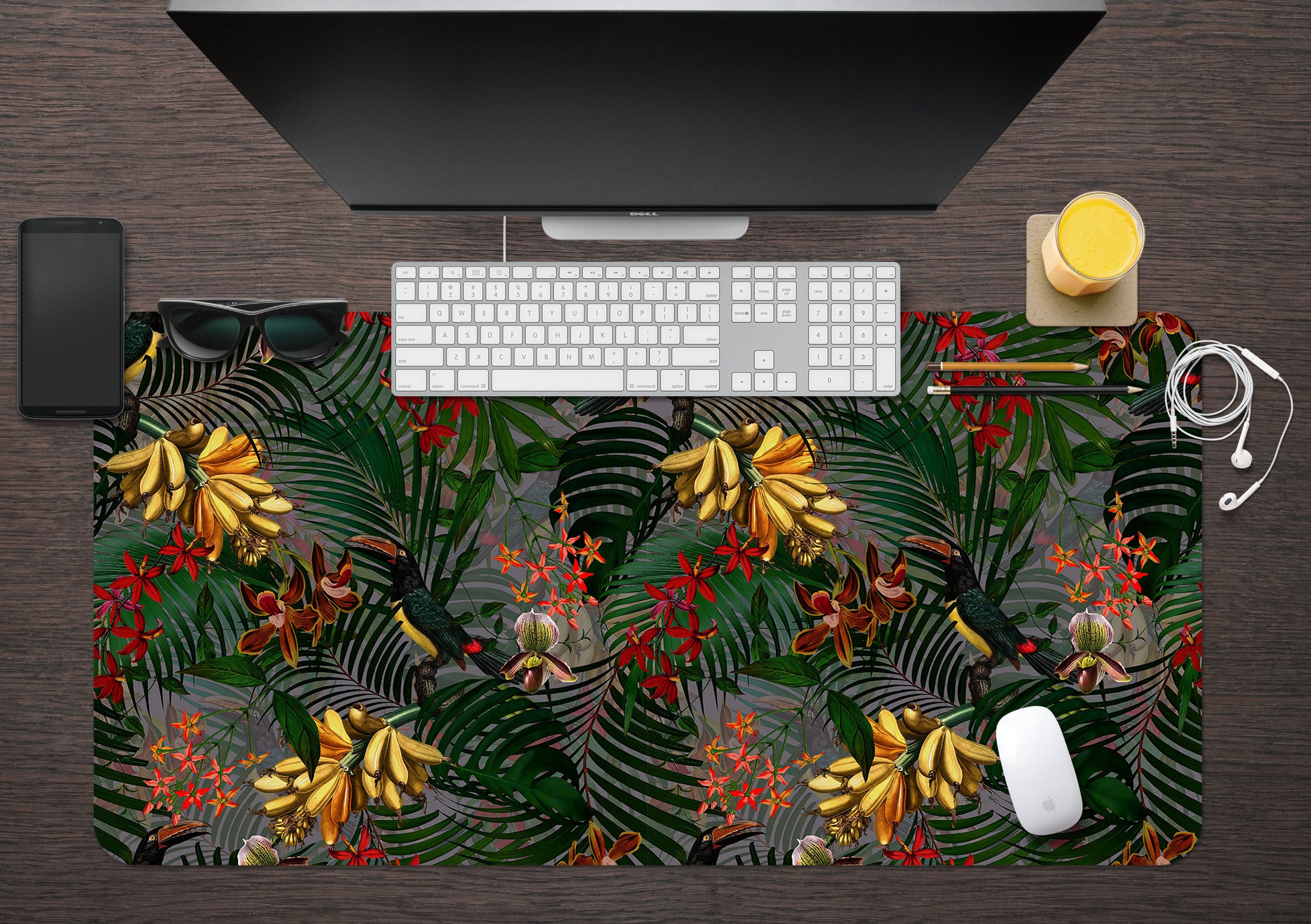 3D Banana Leaves 120147 Uta Naumann Desk Mat