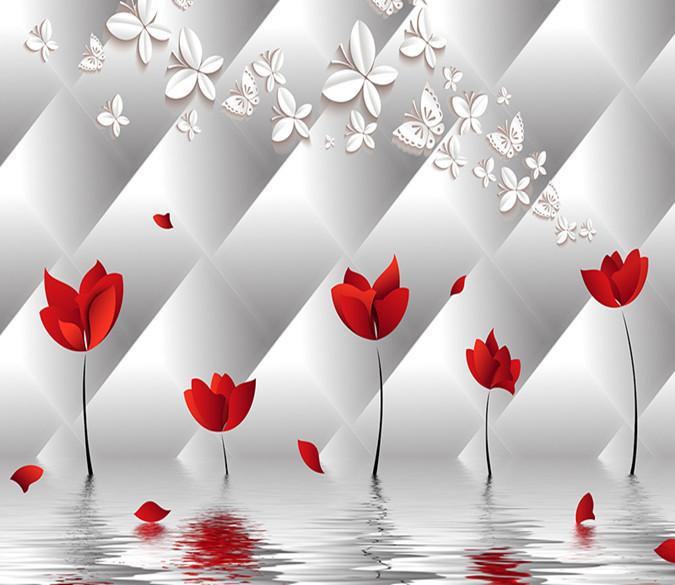 3D Red Petal 882 Wallpaper AJ Wallpaper 2 