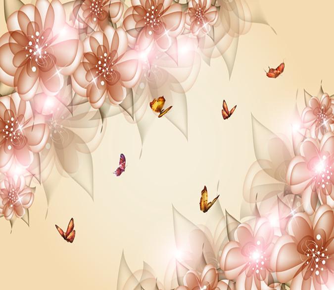 3D Maple Red Butterfly 047 Wallpaper AJ Wallpaper 