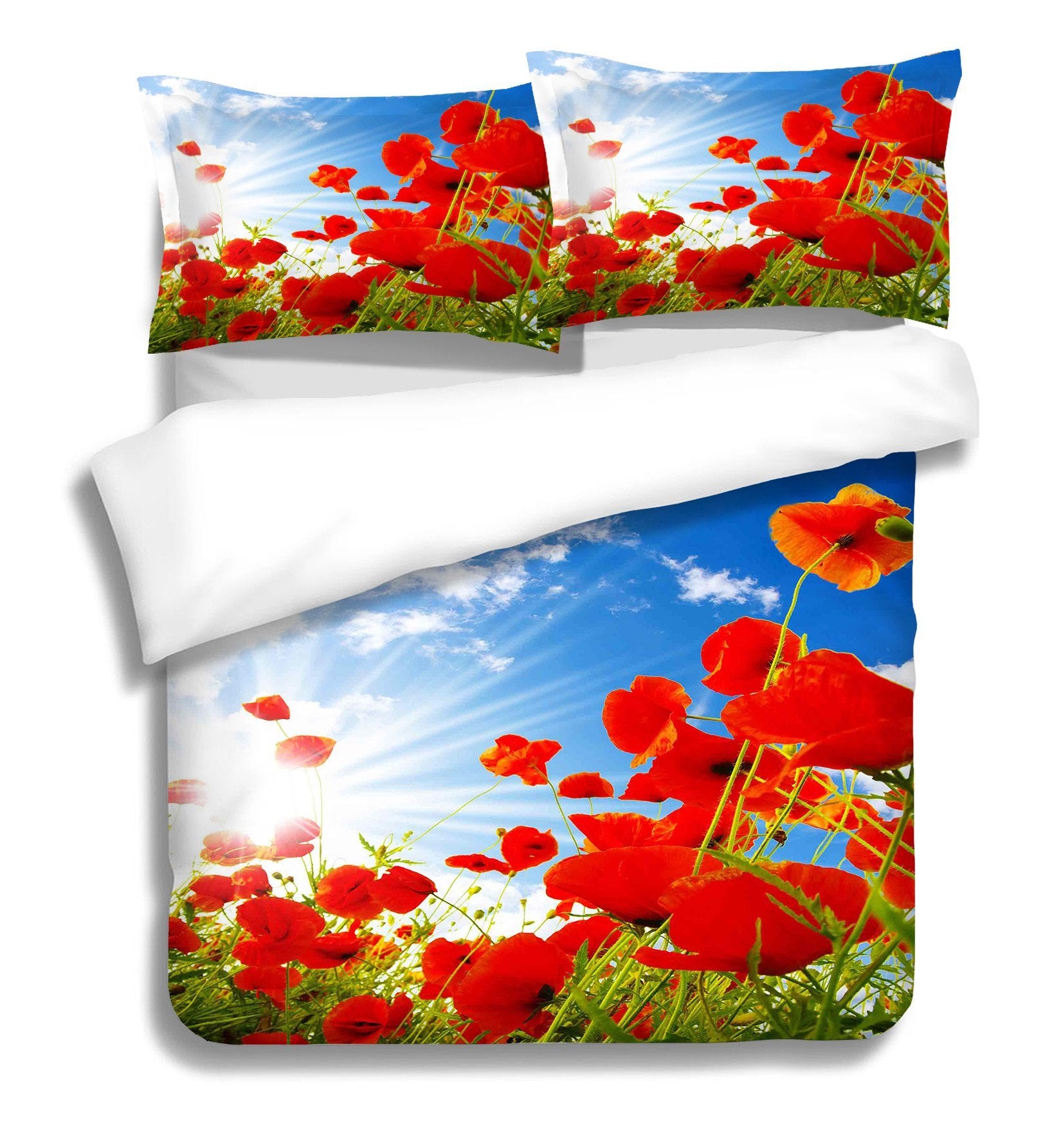 3D Flower Group 013 Bed Pillowcases Quilt Wallpaper AJ Wallpaper 