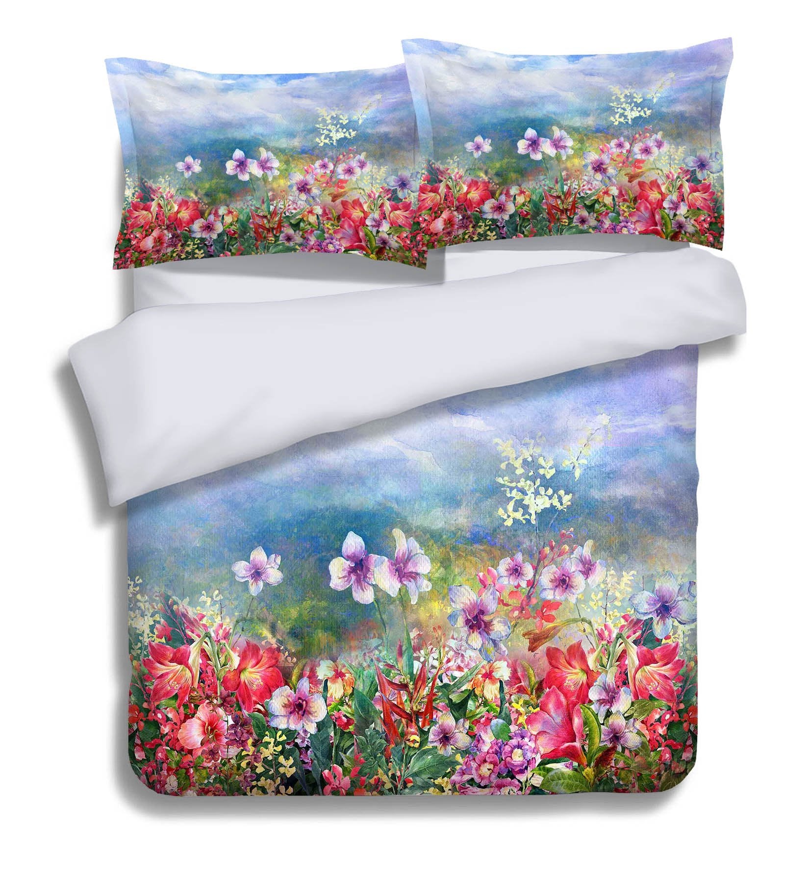 3D Flowers Painting 185 Bed Pillowcases Quilt Wallpaper AJ Wallpaper 