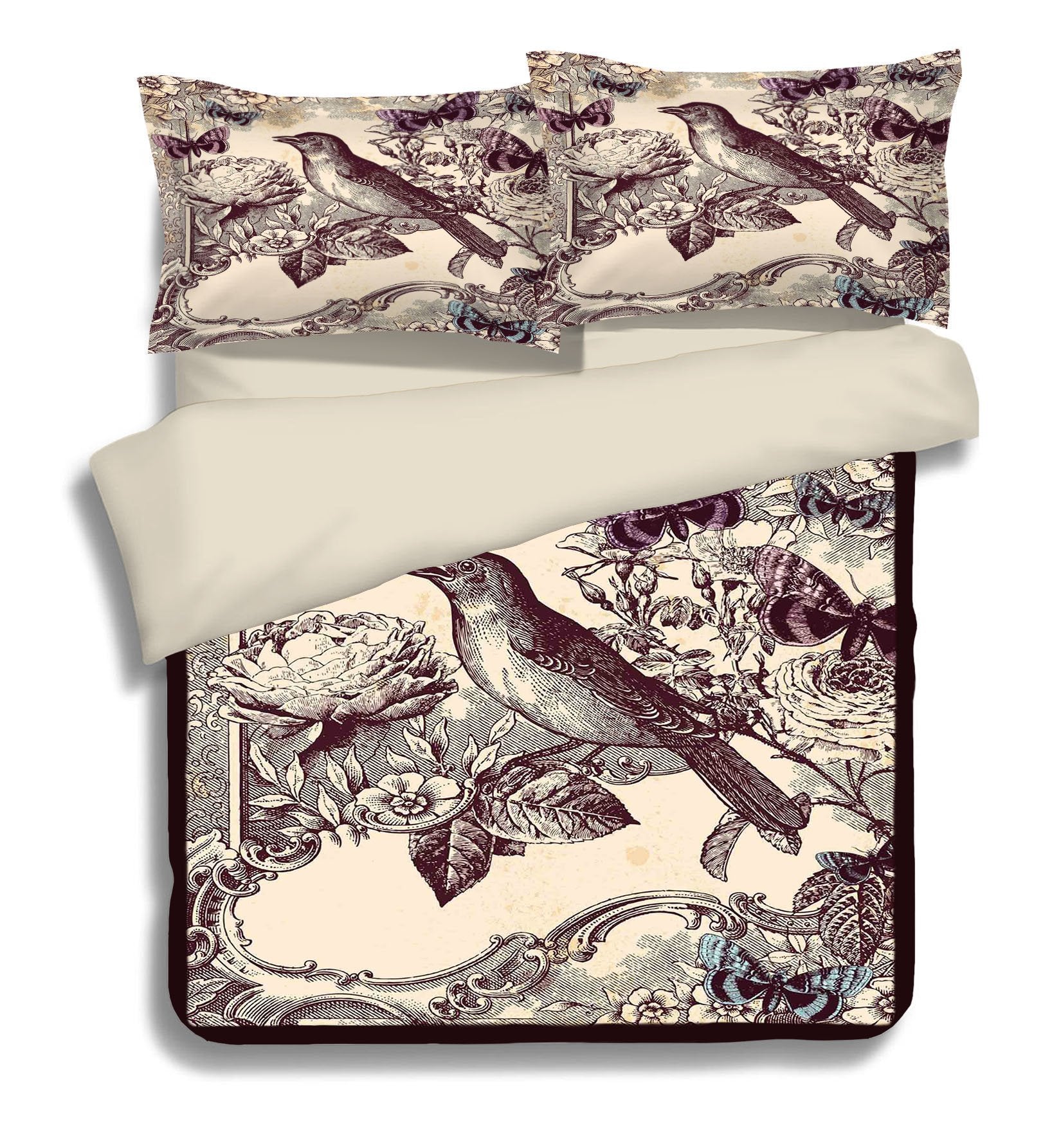 3D Little Bird 177 Bed Pillowcases Quilt Wallpaper AJ Wallpaper 