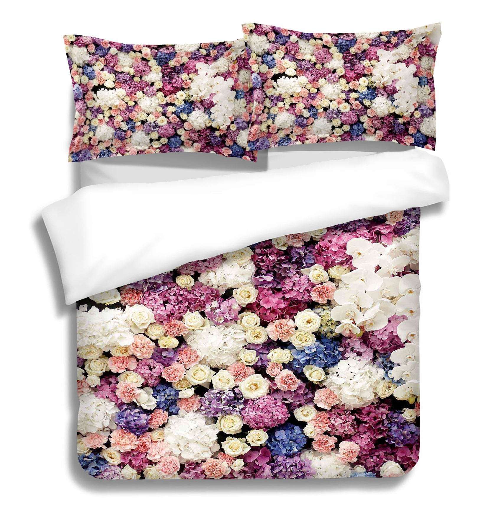 3D Colorful Flower Sea 140 Bed Pillowcases Quilt Wallpaper AJ Wallpaper 