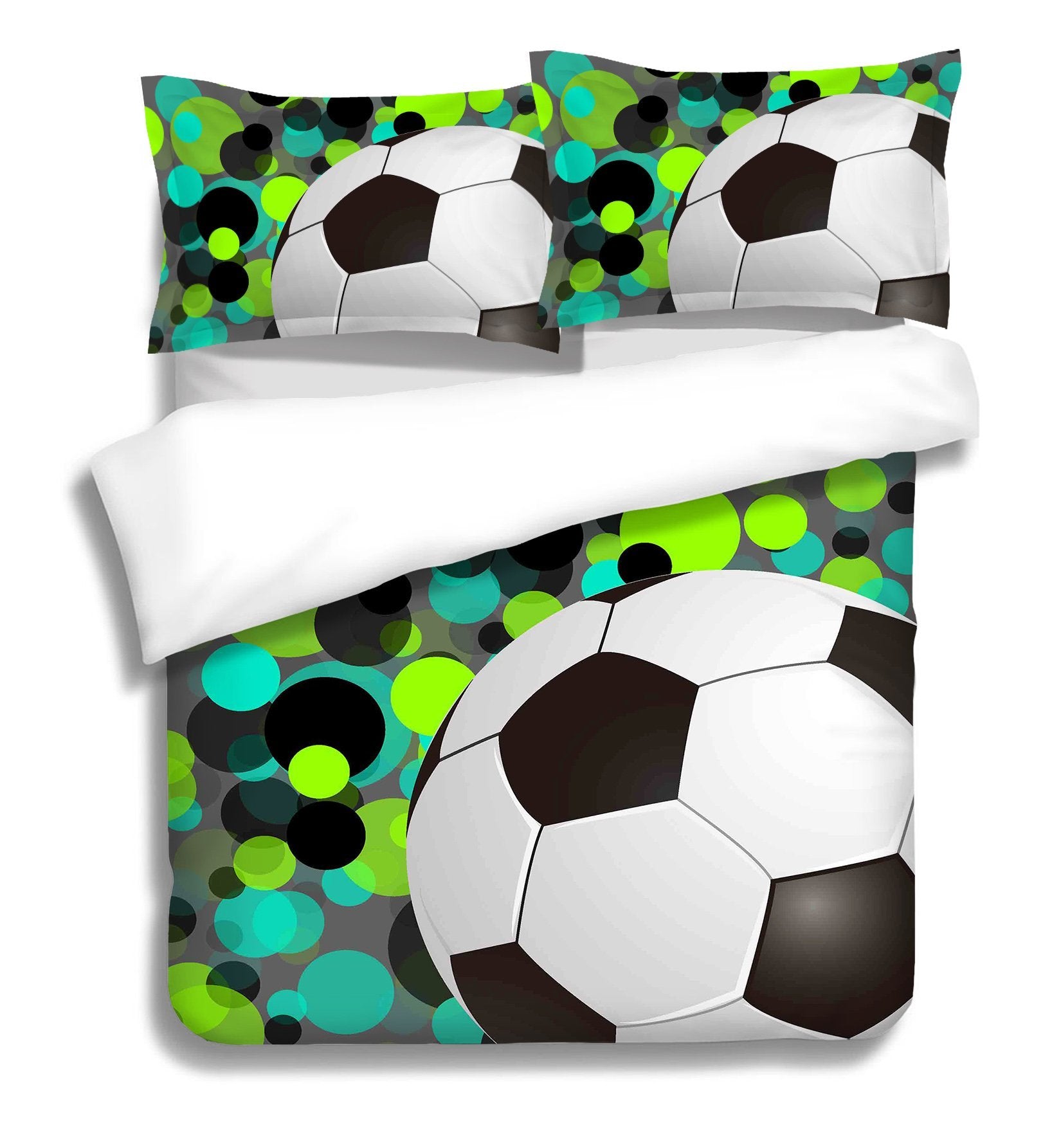 3D Football Circle 138 Bed Pillowcases Quilt Wallpaper AJ Wallpaper 