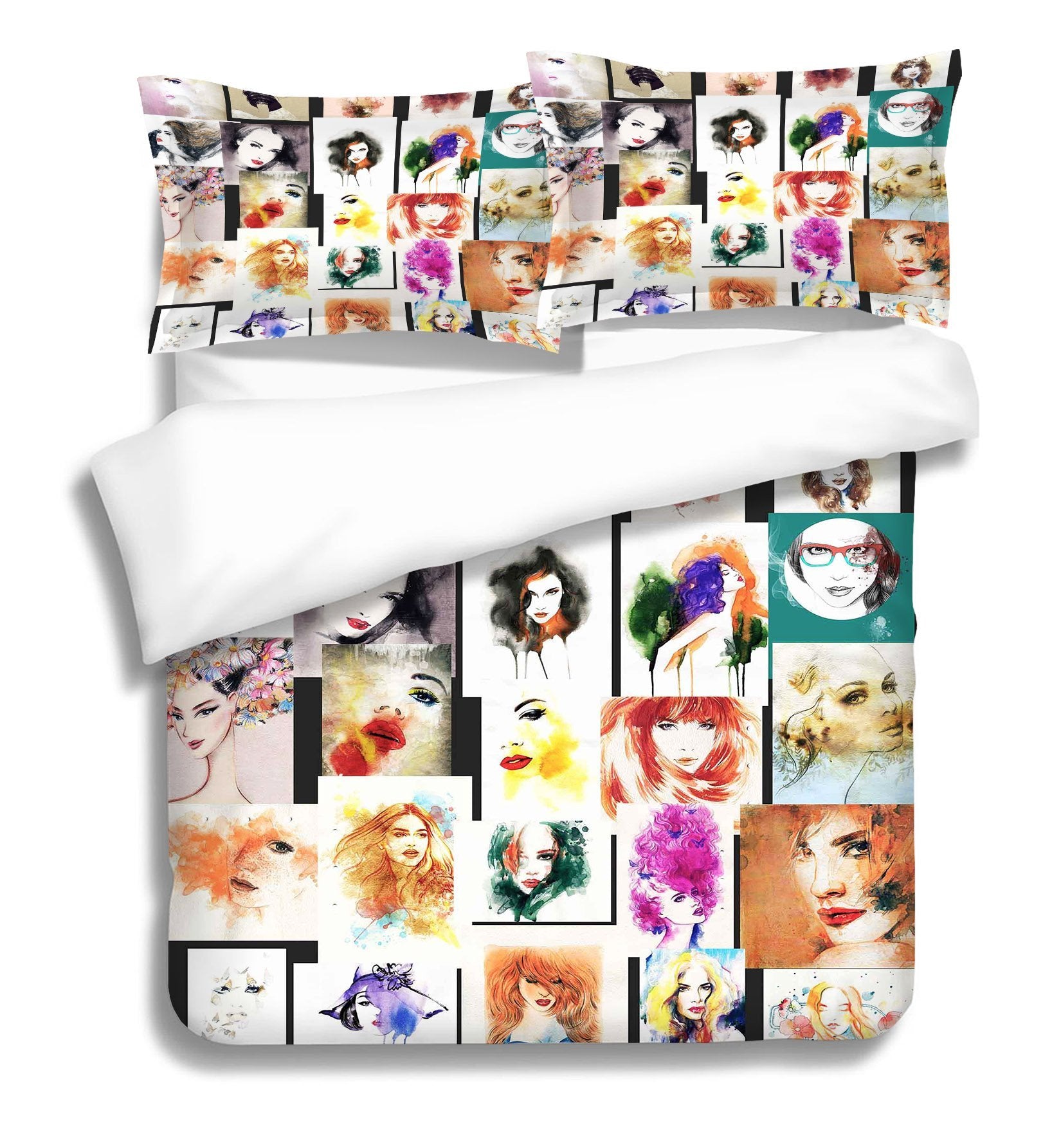 3D Graffiti Fashion Women 278 Bed Pillowcases Quilt Wallpaper AJ Wallpaper 