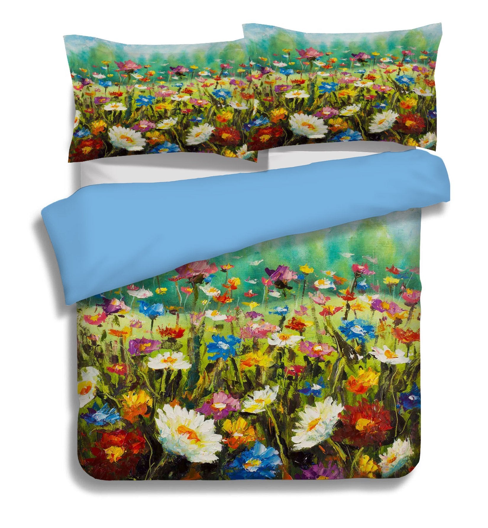 3D Painting Flowers 035 Bed Pillowcases Quilt Wallpaper AJ Wallpaper 