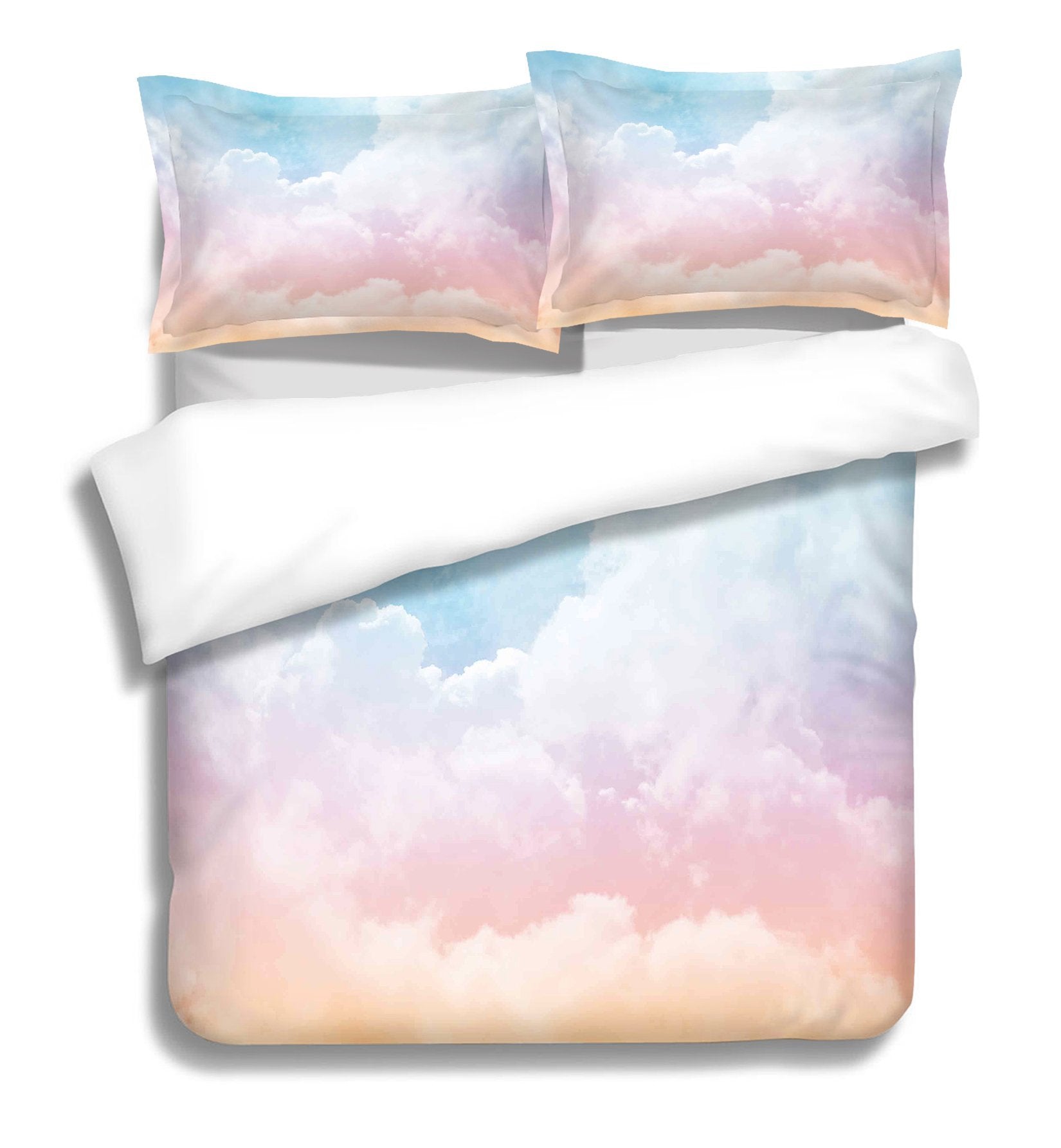 3D Pink Clouds 053 Bed Pillowcases Quilt Wallpaper AJ Wallpaper 