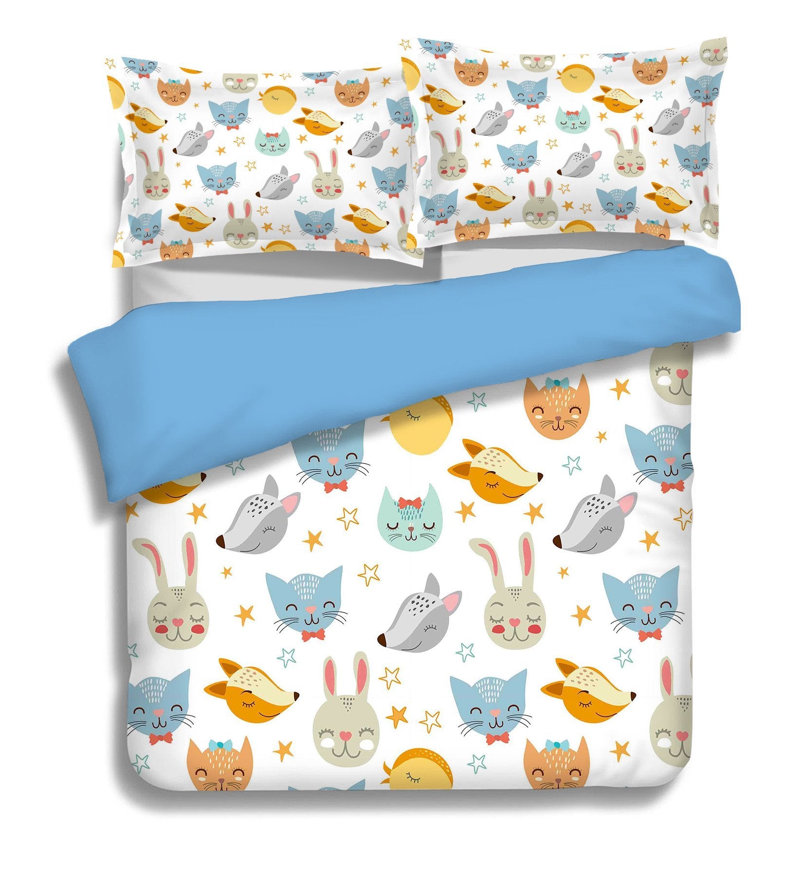 3D Animal Head 111 Bed Pillowcases Quilt Wallpaper AJ Wallpaper 