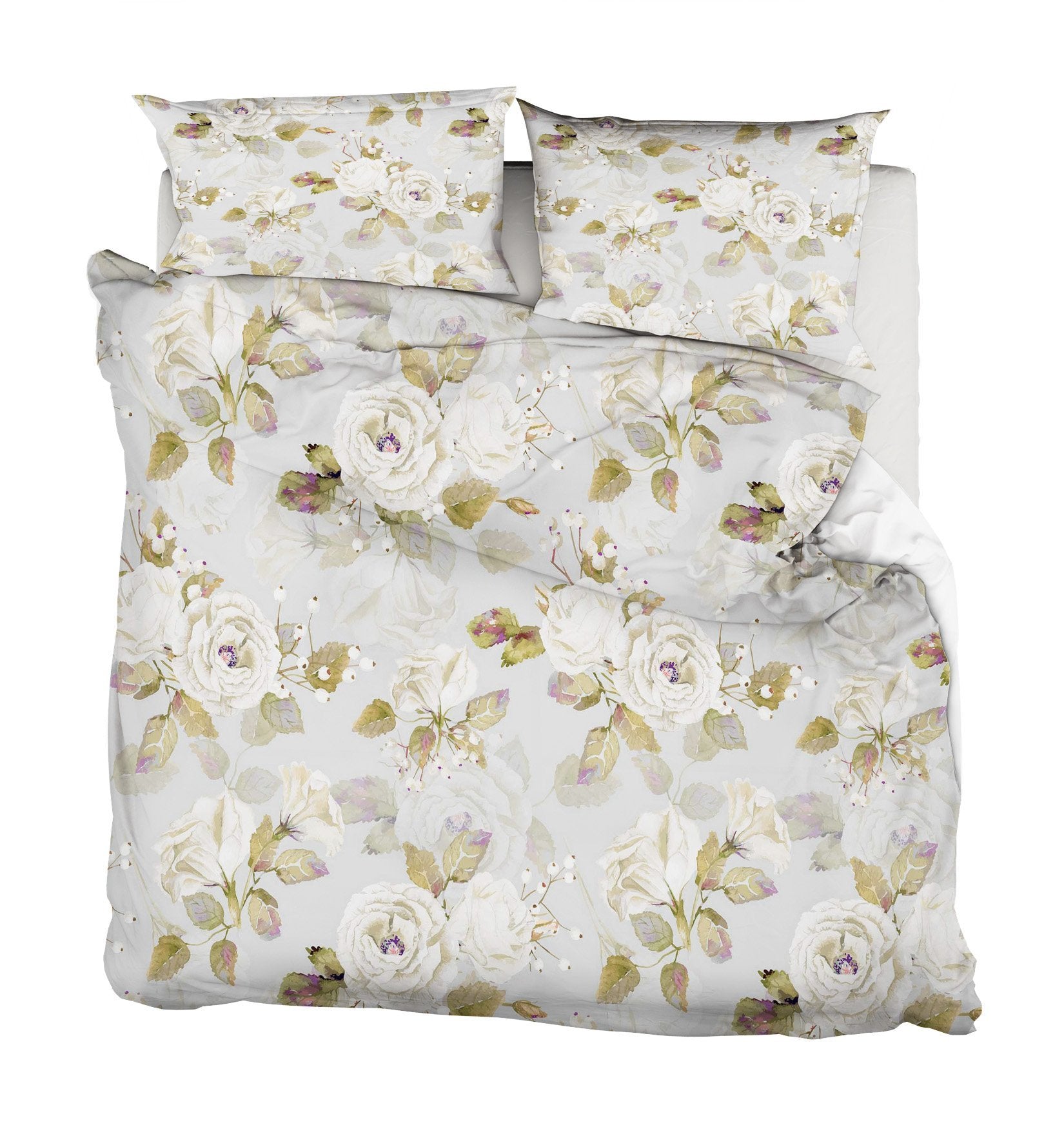 3D Flower Leaves 038 Bed Pillowcases Quilt Wallpaper AJ Wallpaper 