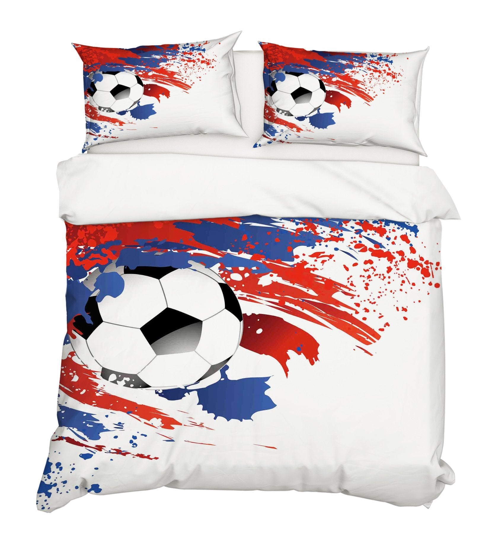 3D Football Red Ink 141 Bed Pillowcases Quilt Wallpaper AJ Wallpaper 