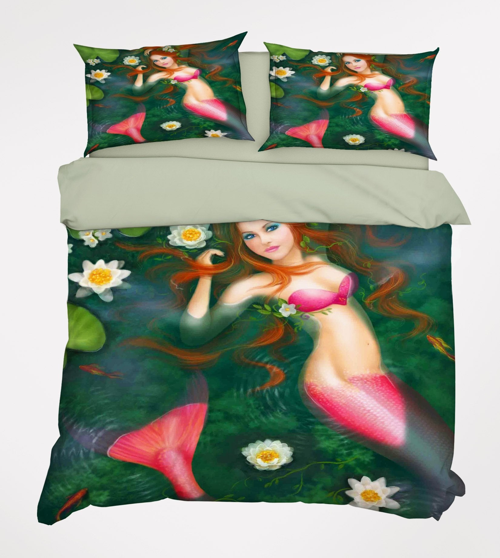 3D Elegant Mermaid 131 Bed Pillowcases Quilt Wallpaper AJ Wallpaper 