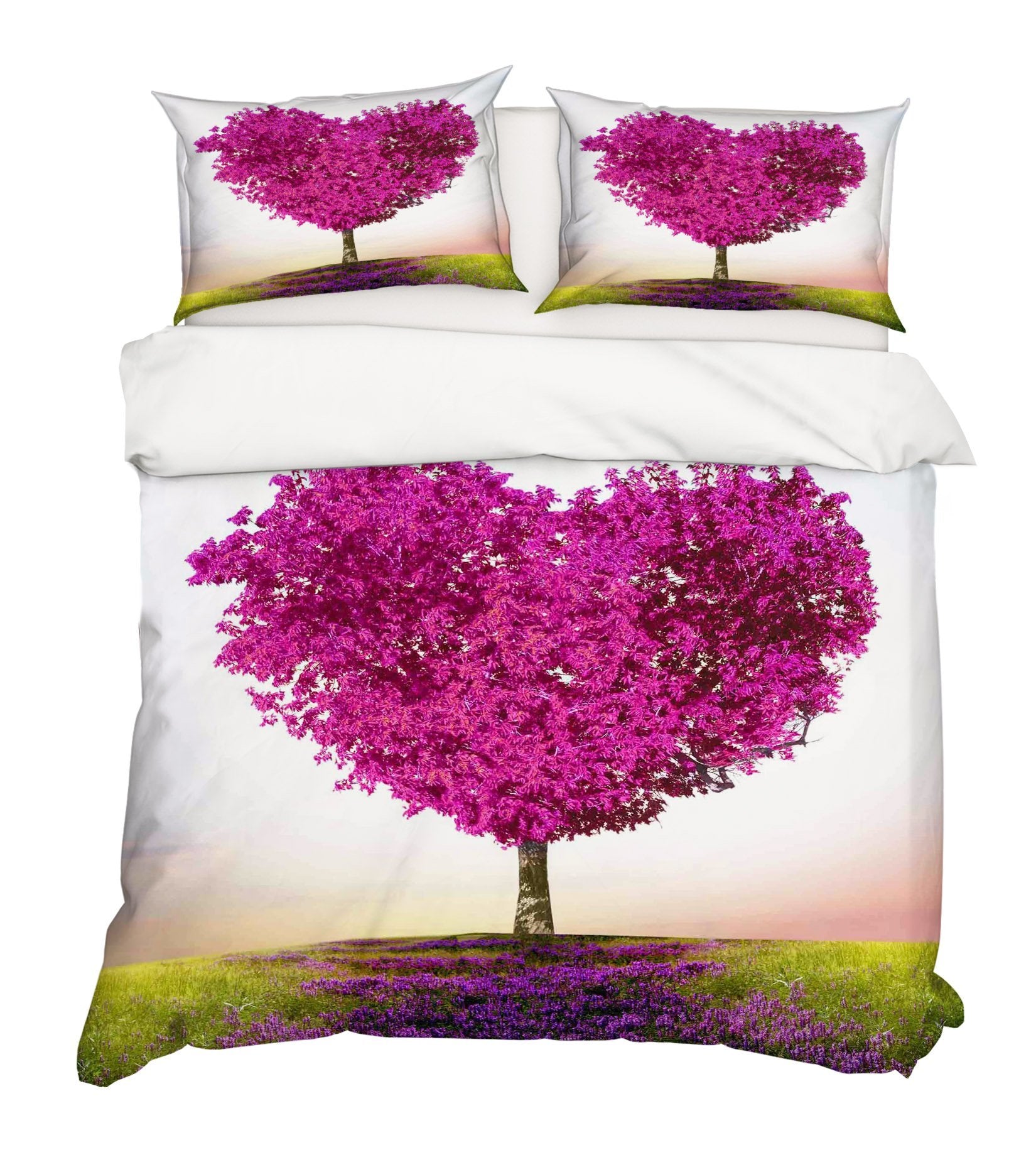 3D Love Tree 064 Bed Pillowcases Quilt Wallpaper AJ Wallpaper 