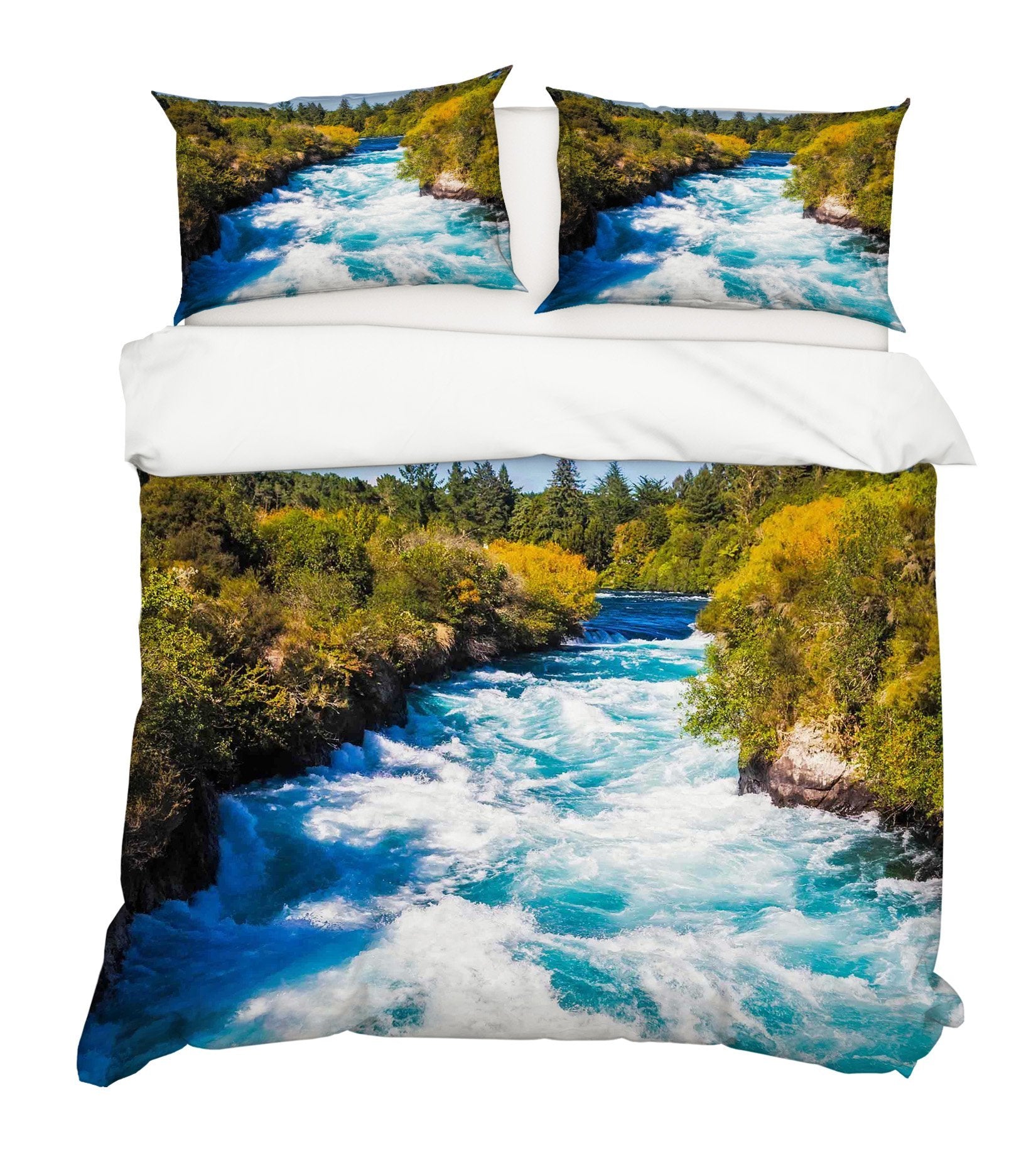 3D Rapids Grass 026 Bed Pillowcases Quilt Wallpaper AJ Wallpaper 