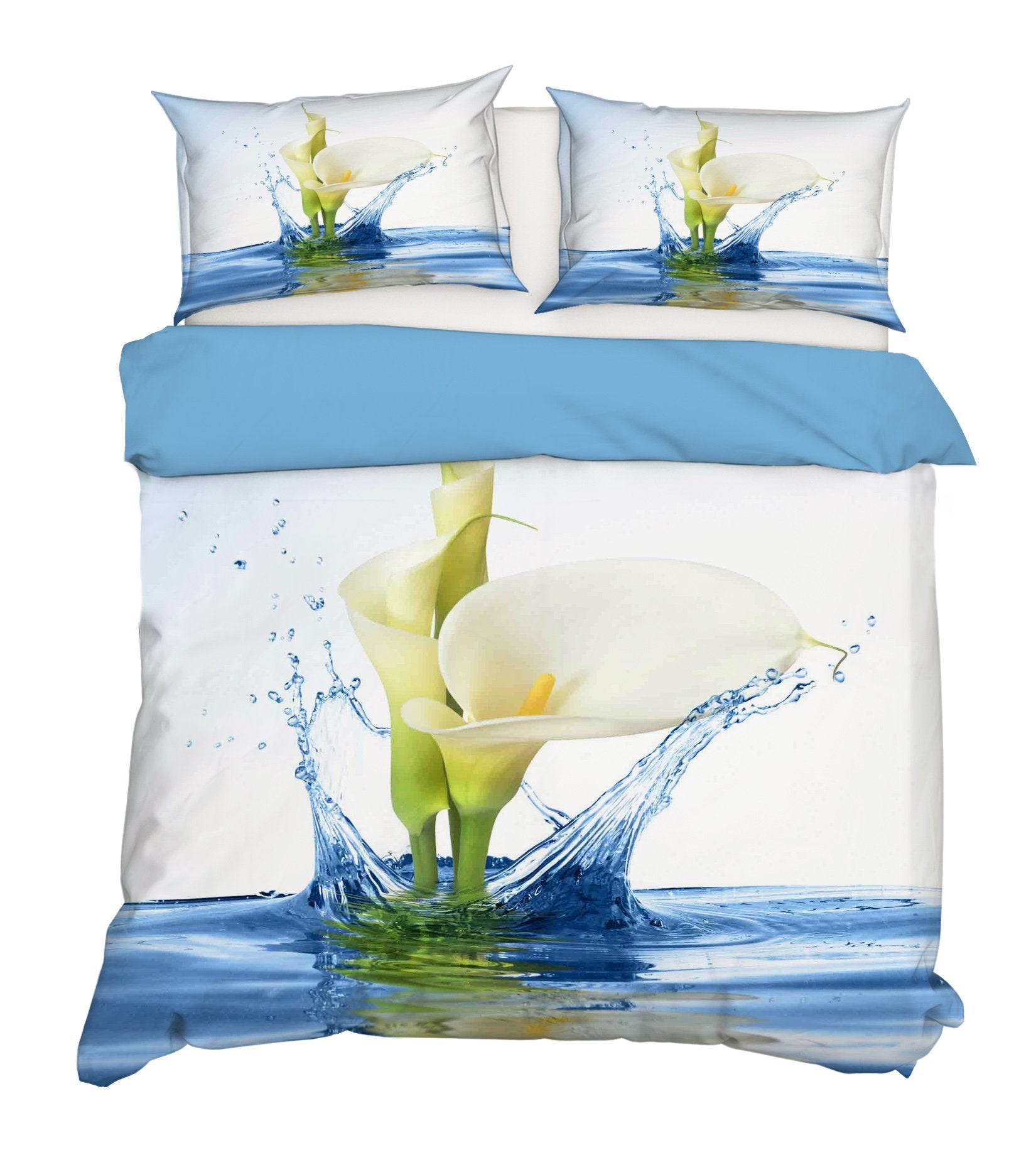 3D Water Lily 066 Bed Pillowcases Quilt Wallpaper AJ Wallpaper 